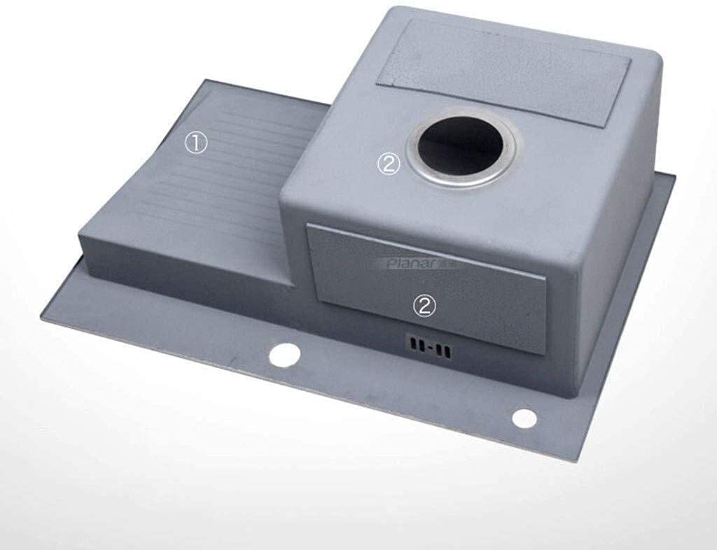 Stainless Steel Kitchen Sink - Brushed Single Bowl Undermount Sink for Modern Home & Restaurant Use