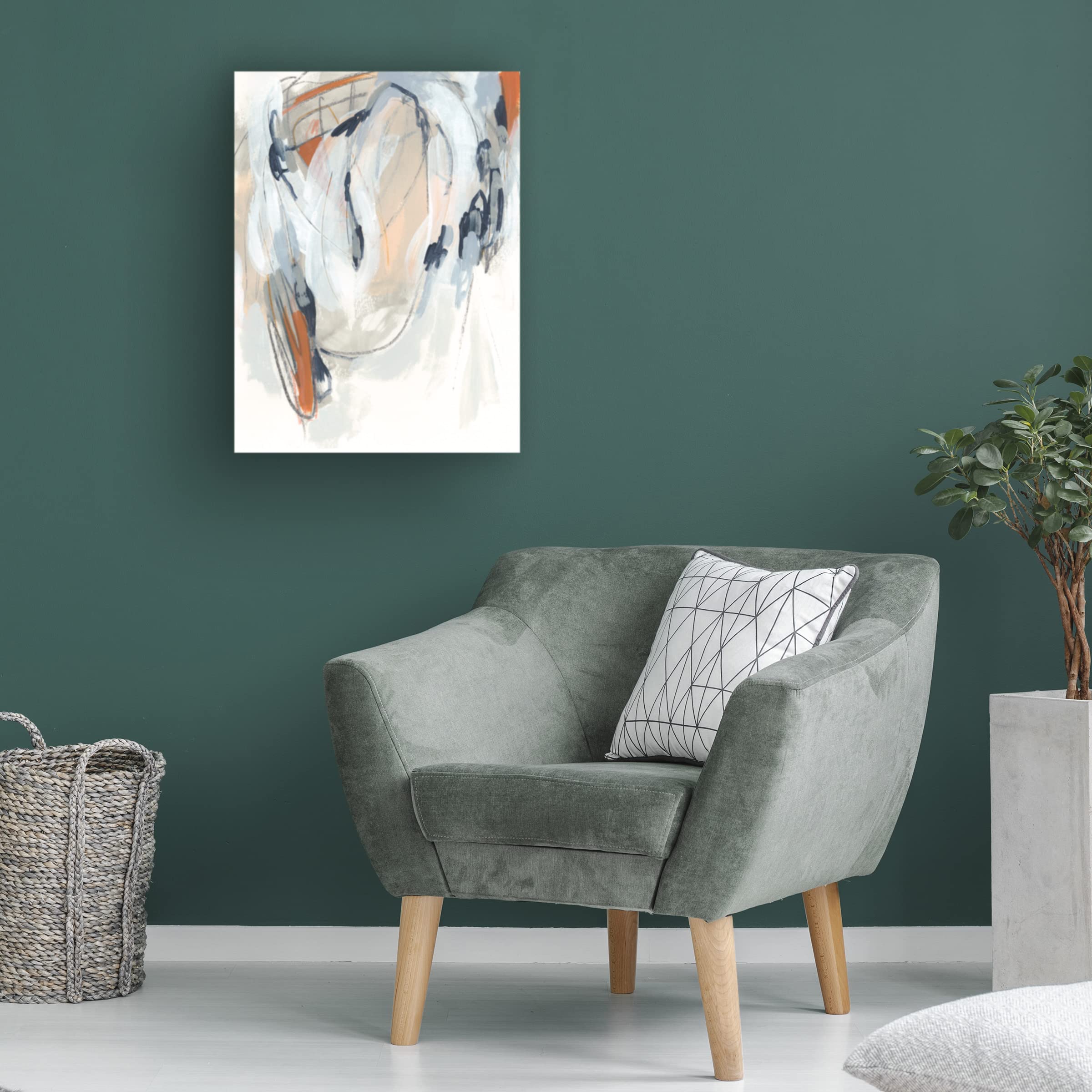 Trademark Fine Art 'Obfuscation II' Abstract Canvas Wall Art by June Erica Vess - Modern Home Decor for Living Room, Bedroom & Office