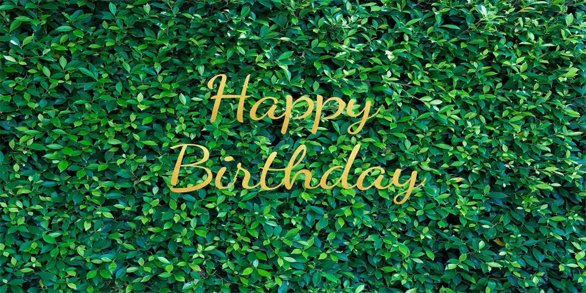 20x10ft Spring Green Leaves Photography Backdrop - Perfect for Baby Showers, 1st Birthday Parties & Outdoor Celebrations | Durable Vinyl Background for Photo Booths, Events & Home Decor