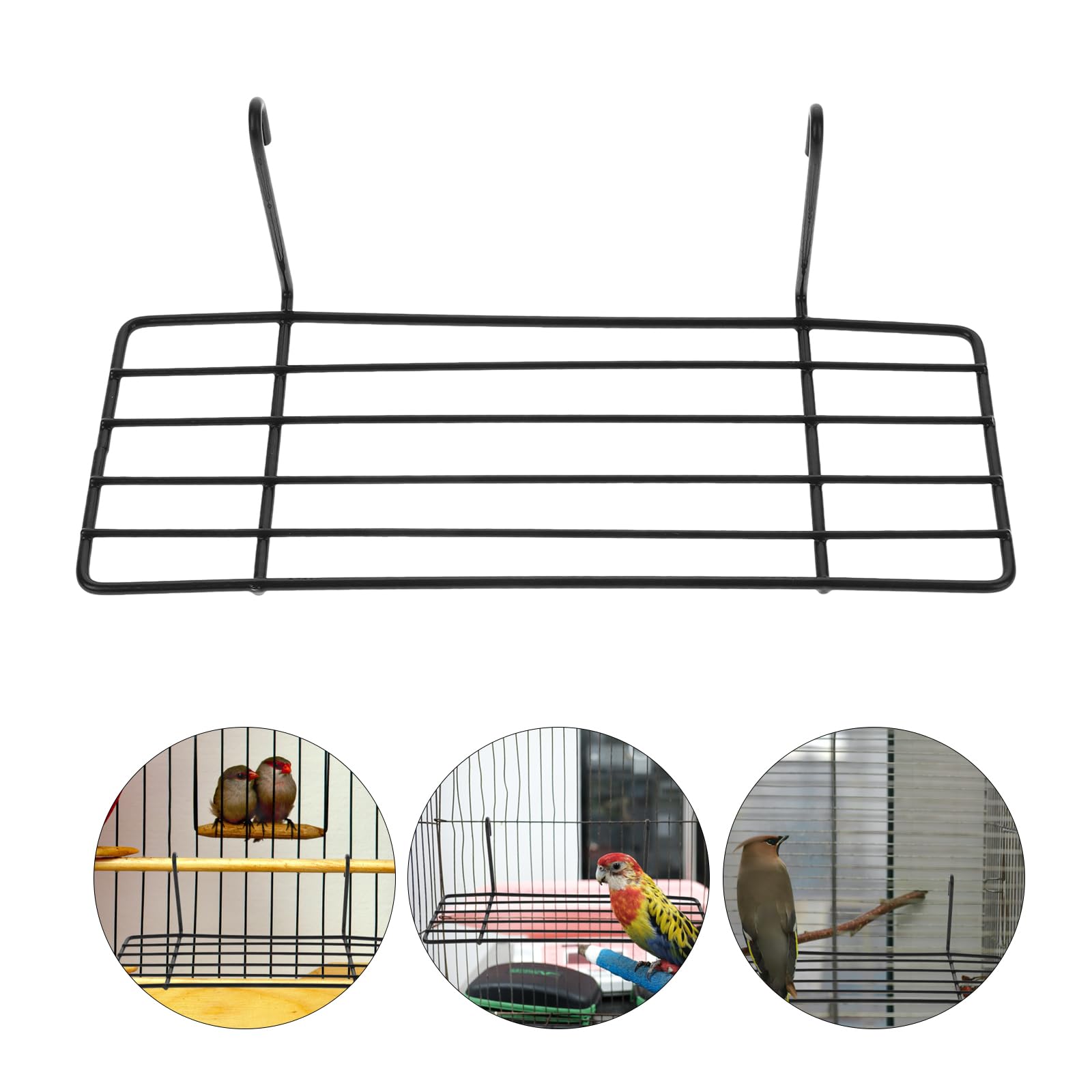 Balacoo 3-Piece Iron Bird Play Stand - Portable Parrot Training Perch & Cage Stand for Budgies, Parakeets, Cockatiels | Durable Bird Wire Platform for Indoor/Outdoor Play, Training & Exercise
