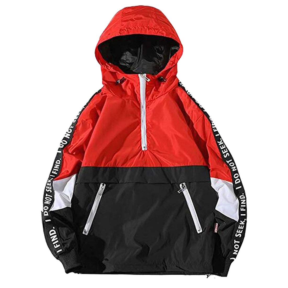 HZCX FASHION Men's Lightweight Waterproof Windbreaker Hooded Jacket for Outdoor Activities and Travel