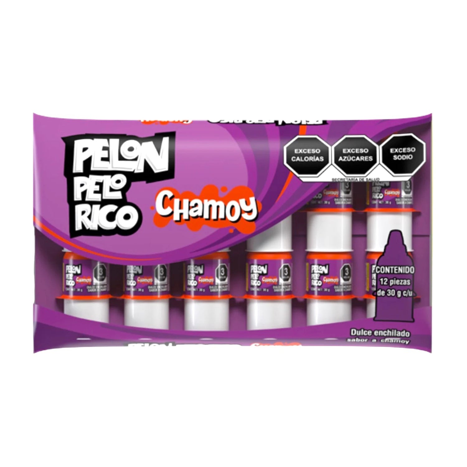 Lorena Pelon Chamoy Bags - 12 Count | Sweet & Spicy Mexican Candy Snacks for Parties, Gifts & On-the-Go Treats