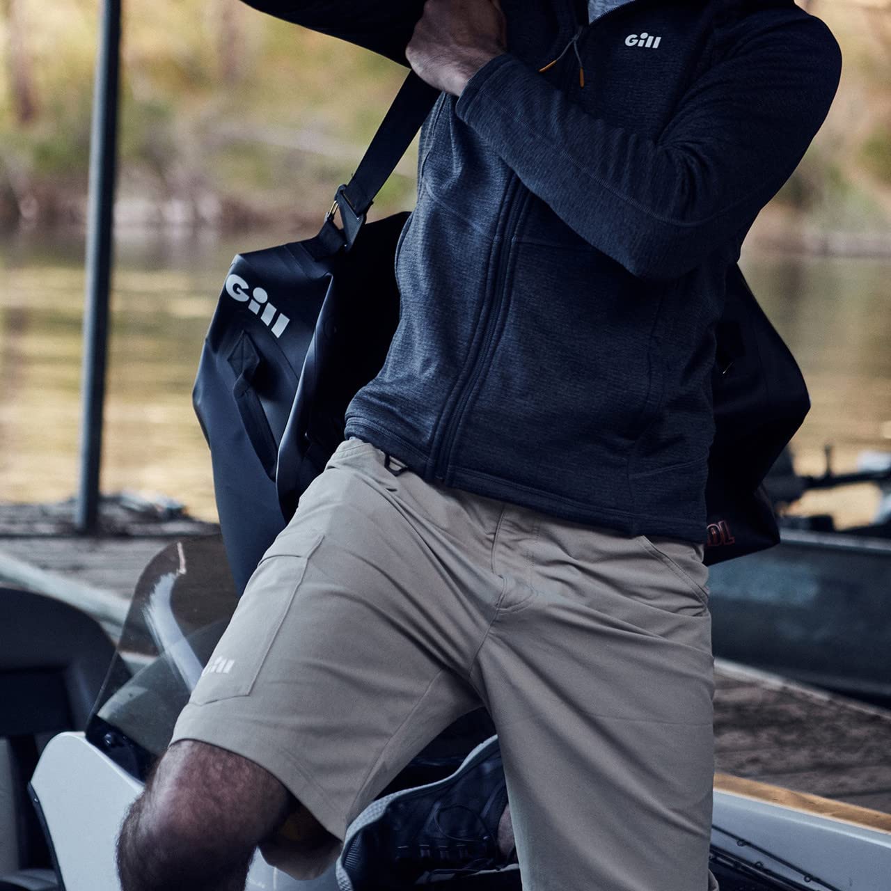 Gill Men's Expedition Shorts - 50+ UPF Sun Protection & Water Repellent Quick-Dry Hiking Shorts for Outdoor Adventures, Camping & Fishing