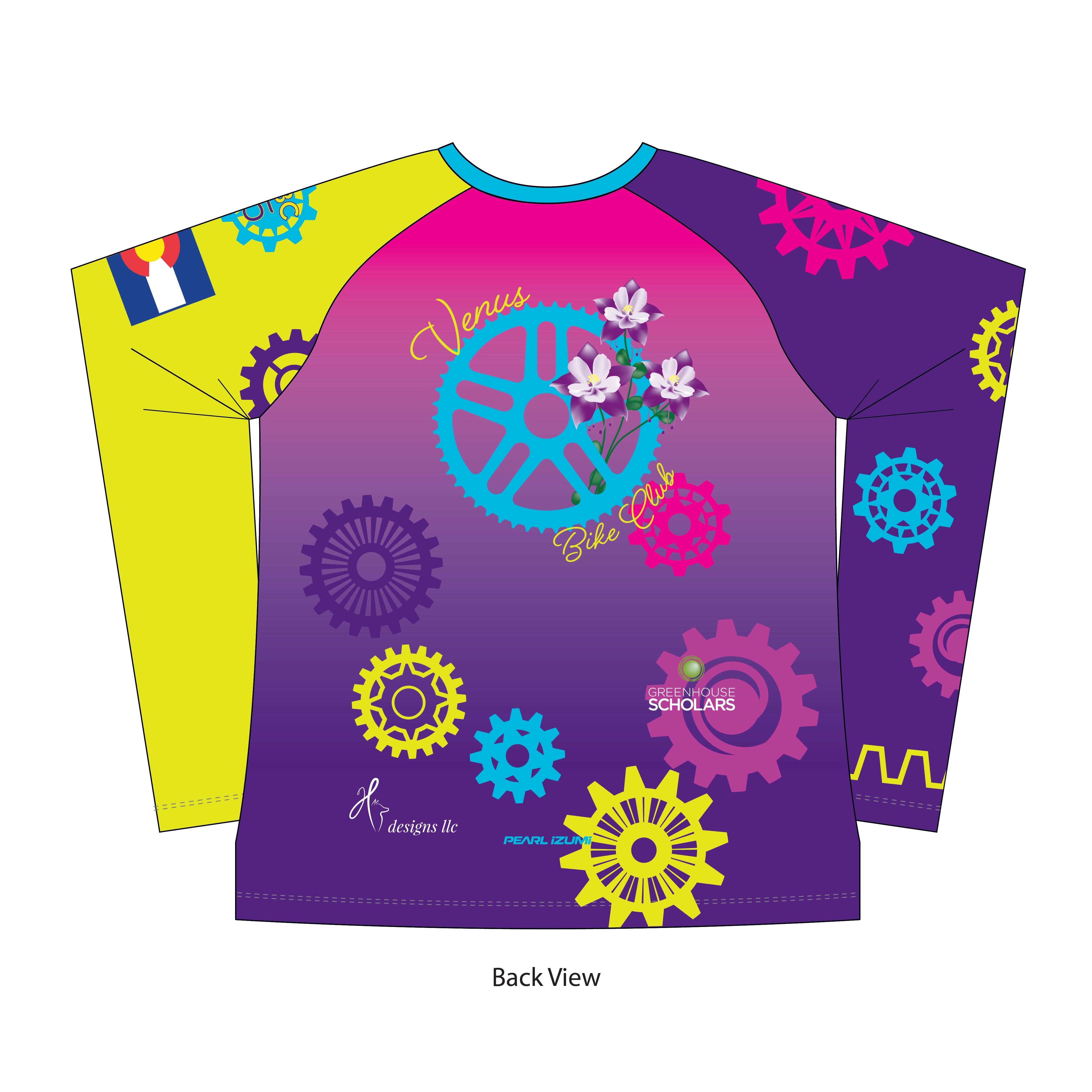 Women's Summit Long Sleeve Cycling Jersey - Venus Bike Club 25 | Breathable & Comfortable for Road Biking & Mountain Cycling