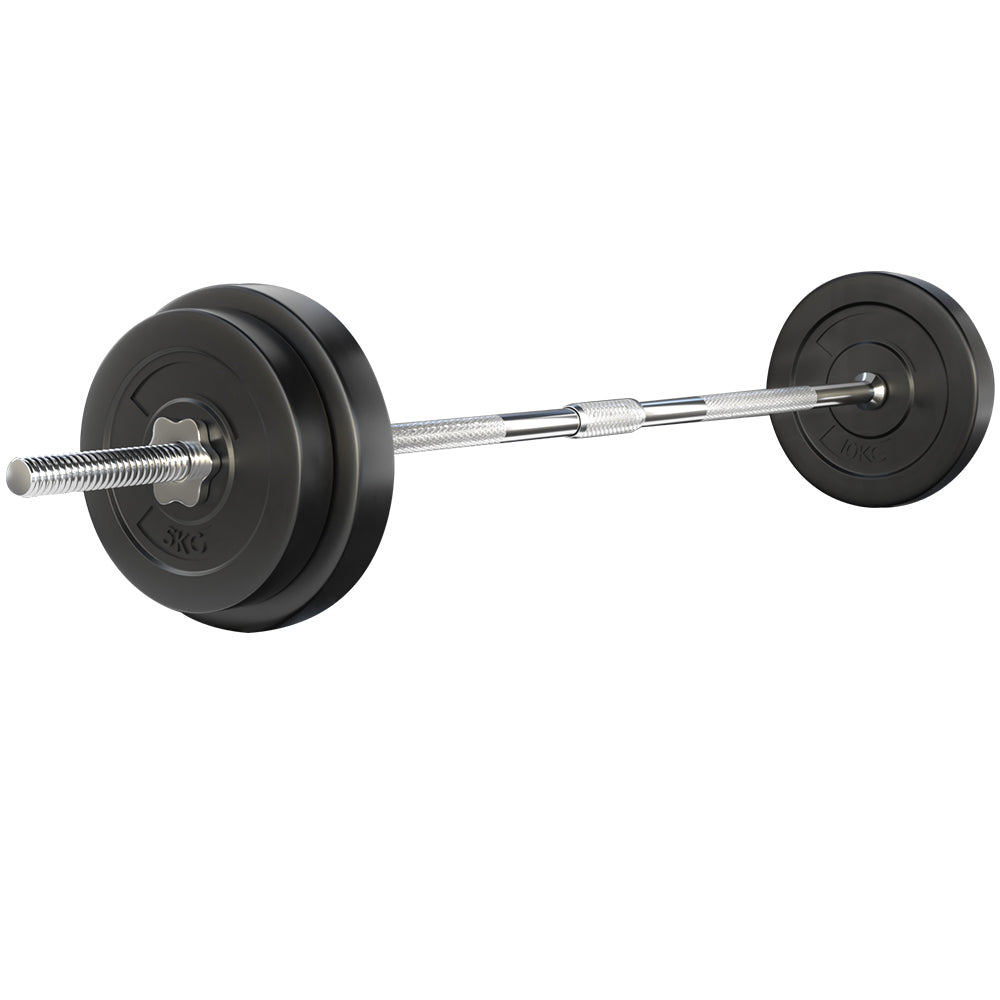 38KG Barbell Weight Set with Olympic Bar & Bench Press - Home Gym Equipment for Strength Training & Fitness Workouts - Perfect for Deadlifts, Squats, and Full-Body Exercises