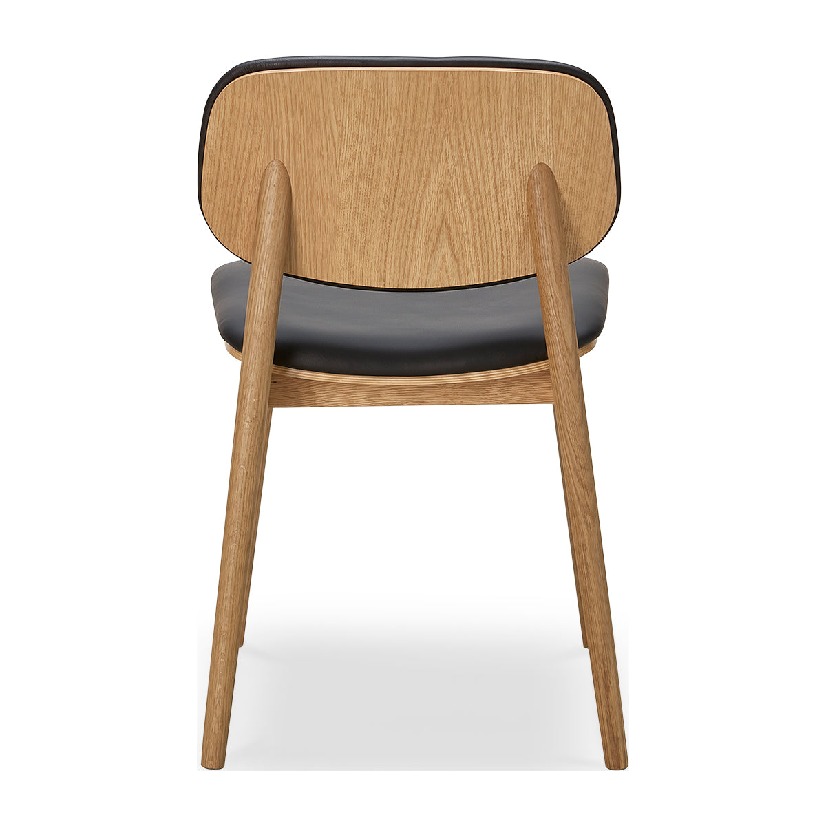Premium Oak Leather Dining Chair - Lando Modern Upholstered Seat for Kitchen, Dining Room & Office - Comfortable & Stylish Home Furniture