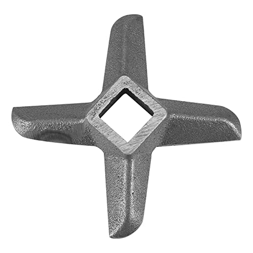 Professional Cross-Shaped Steel Meat Grinder Blade - 22# Replacement Cutter for Kitchen Meat Mincers | Durable Grinder Part for Home Butchering & Food Prep