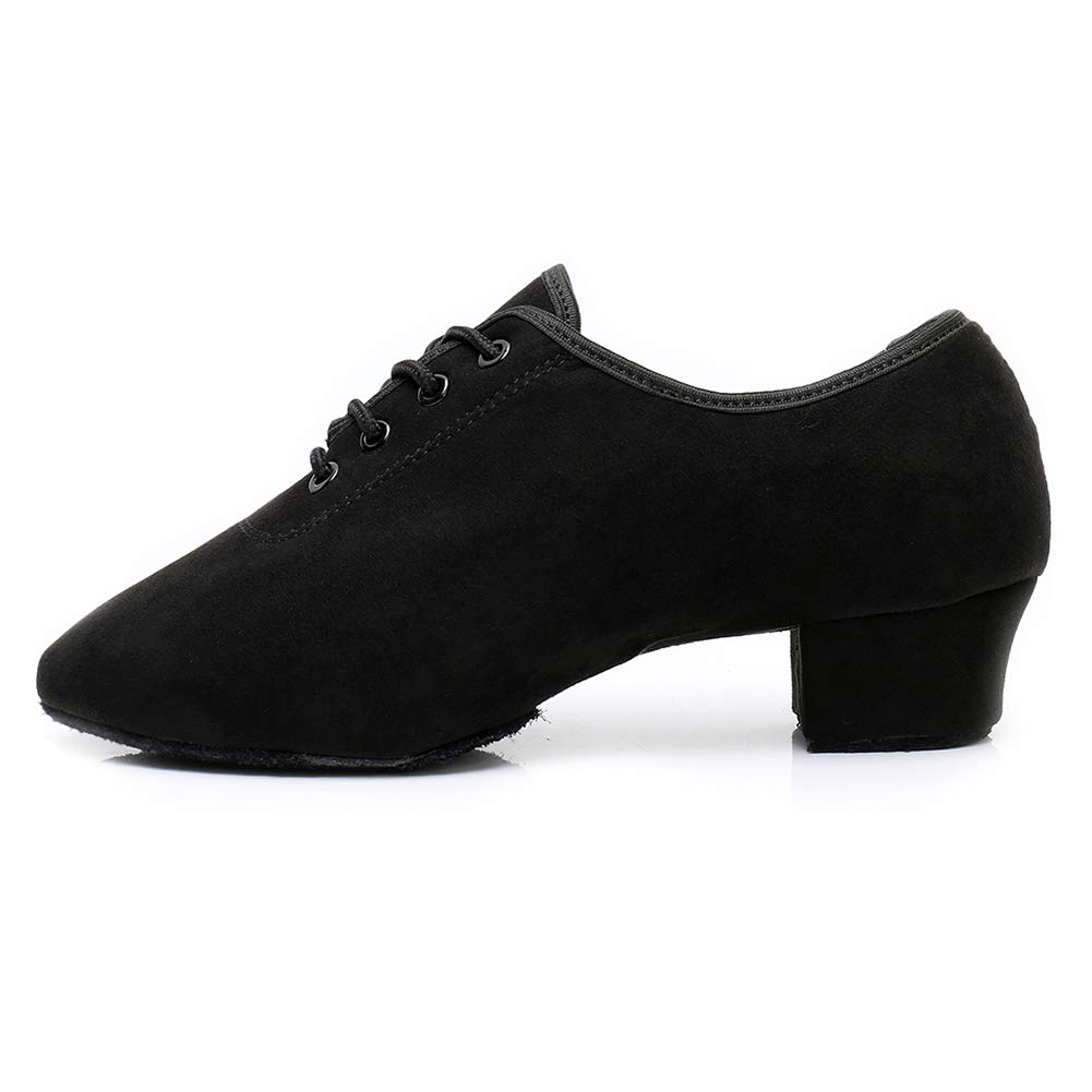 TINRYMX Boys Men Lace-Up Dance Shoes for Kids Ballroom Latin Tango Salsa Performance Training - Perfect for Practice, Performances, and Dance Classes