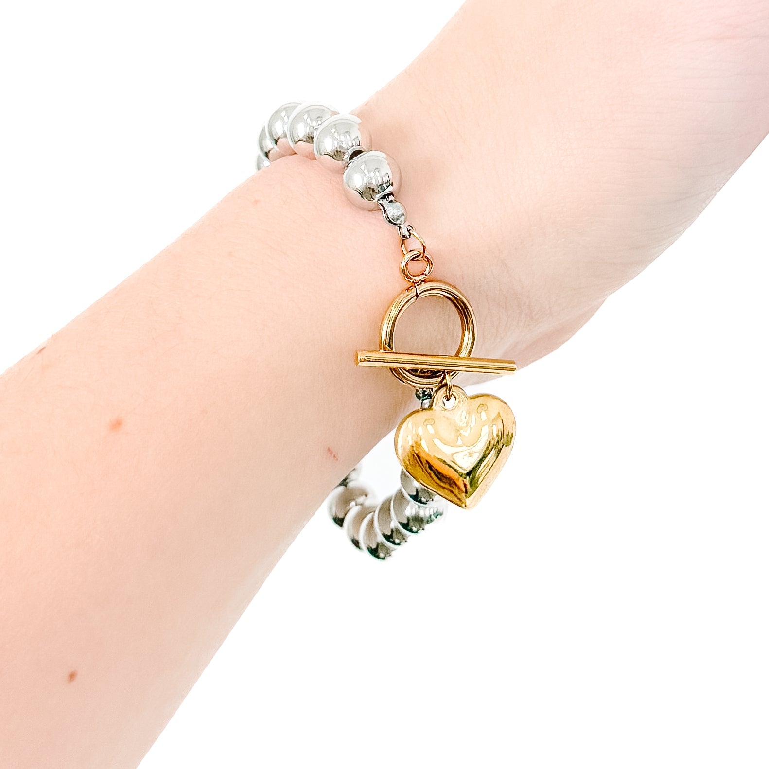 Wrapped in Love Toggle Bracelet - Adjustable Silver Jewelry for Women | Perfect Gift for Valentine's Day, Anniversary & Everyday Wear