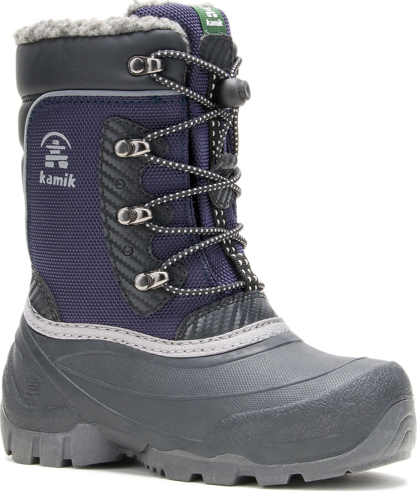 Kamik Luke Waterproof Winter Boots for Toddler, Little Kid & Big Kid - Warm Snow Boots for Boys & Girls - Perfect for Snow Play, Sledding & Outdoor Winter Activities