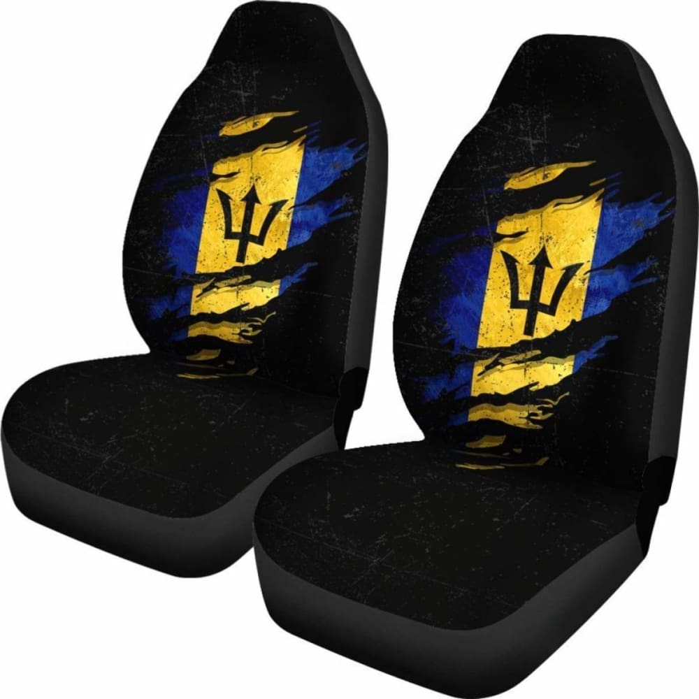 Barbados In Me Car Seat Covers - Grunge Style Universal Fit for Cars, Trucks & SUVs | Waterproof & Durable | Perfect for Road Trips, Daily Commutes & Adventure Travel