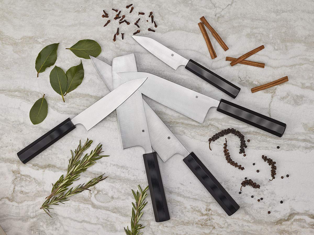 Premium Spyderco Murray Carter Japanese Kitchen Knives - Professional Chef Knives for Sushi, Meat Cutting & Precision Cooking | High-End Culinary Tools for Chefs & Home Cooks