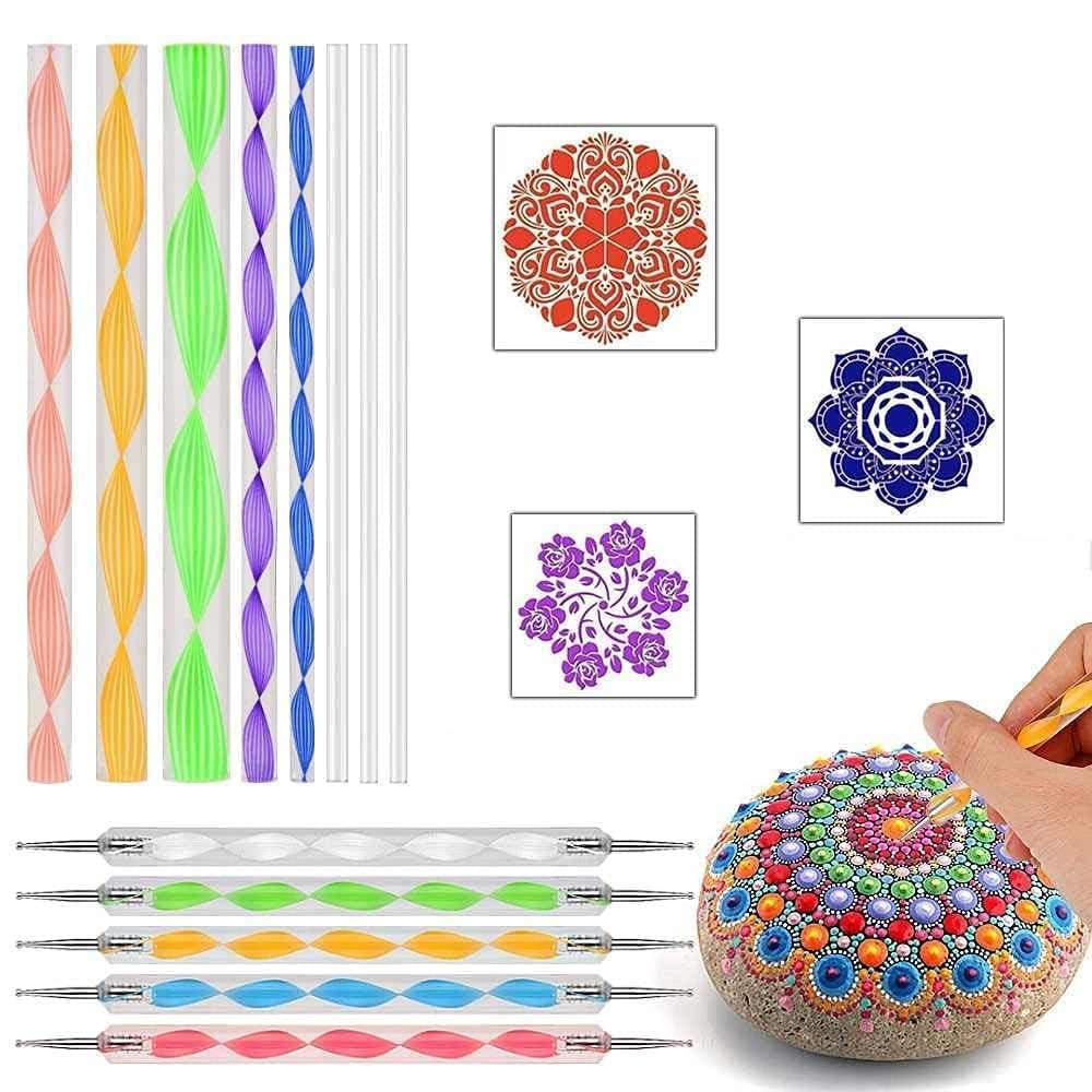 15 Pcs Professional Nail Art Brush Set - Dotting Tools, UV Polish Brushes for Acrylic Nail Design, Painting & Drawing | Perfect for Salon, Home Manicure & DIY Nail Art