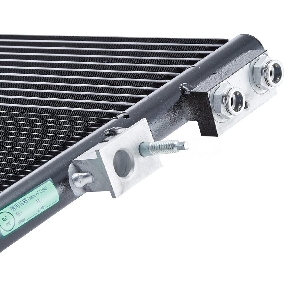 Heavy Duty A/C Condenser with Transmission Oil Cooler for 2011-2019 Chrysler 300 & Dodge Charger - Replaces CH3030244, 68085784AA - Perfect for Summer Cooling & Long Road Trips