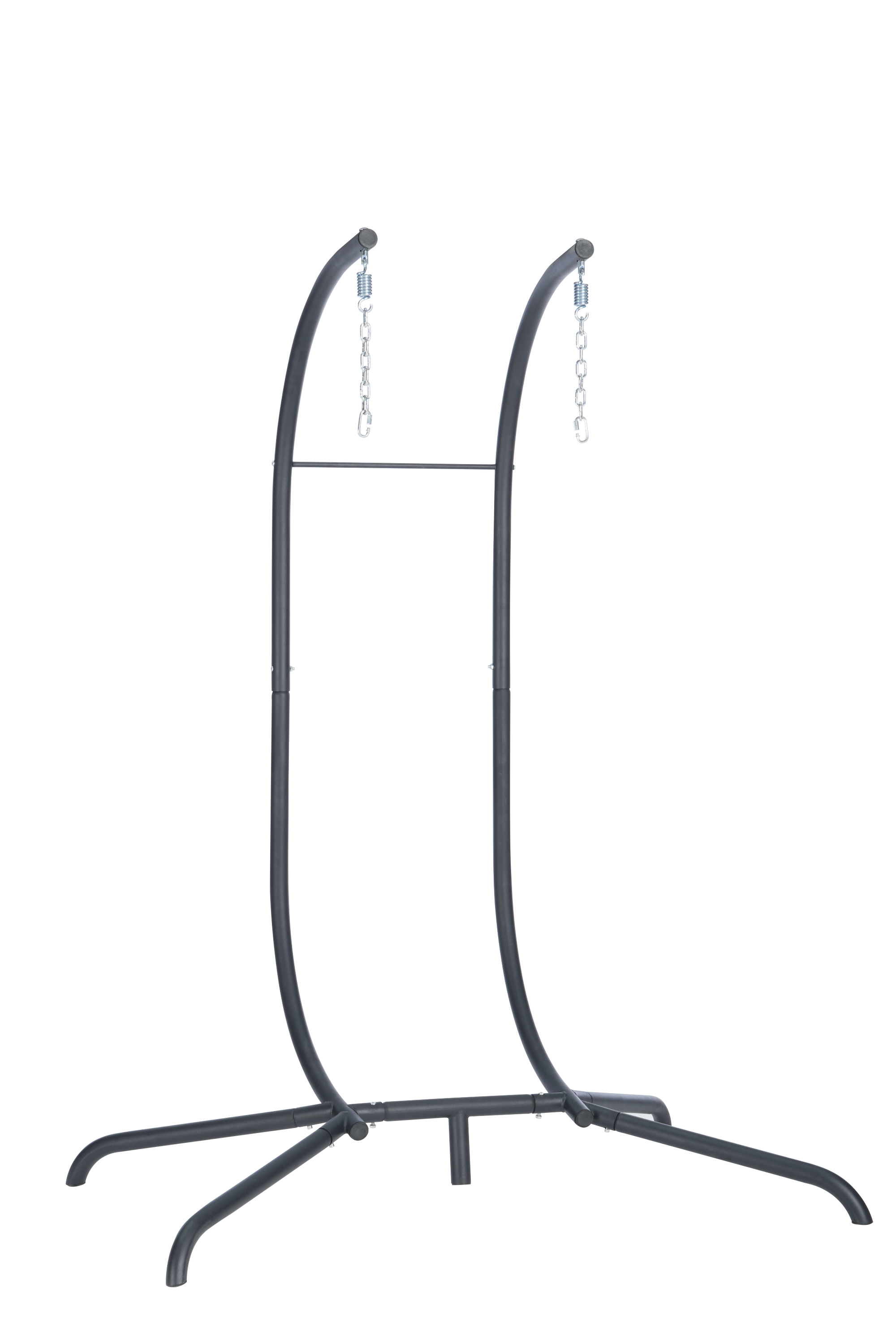 Double Egg Chair with Stand - Hanging Indoor/Outdoor Wicker Rattan Swing Chair with UV-Resistant Cushions (600lb Capacity) - Perfect for Bedroom, Balcony, Patio & Garden Relaxation