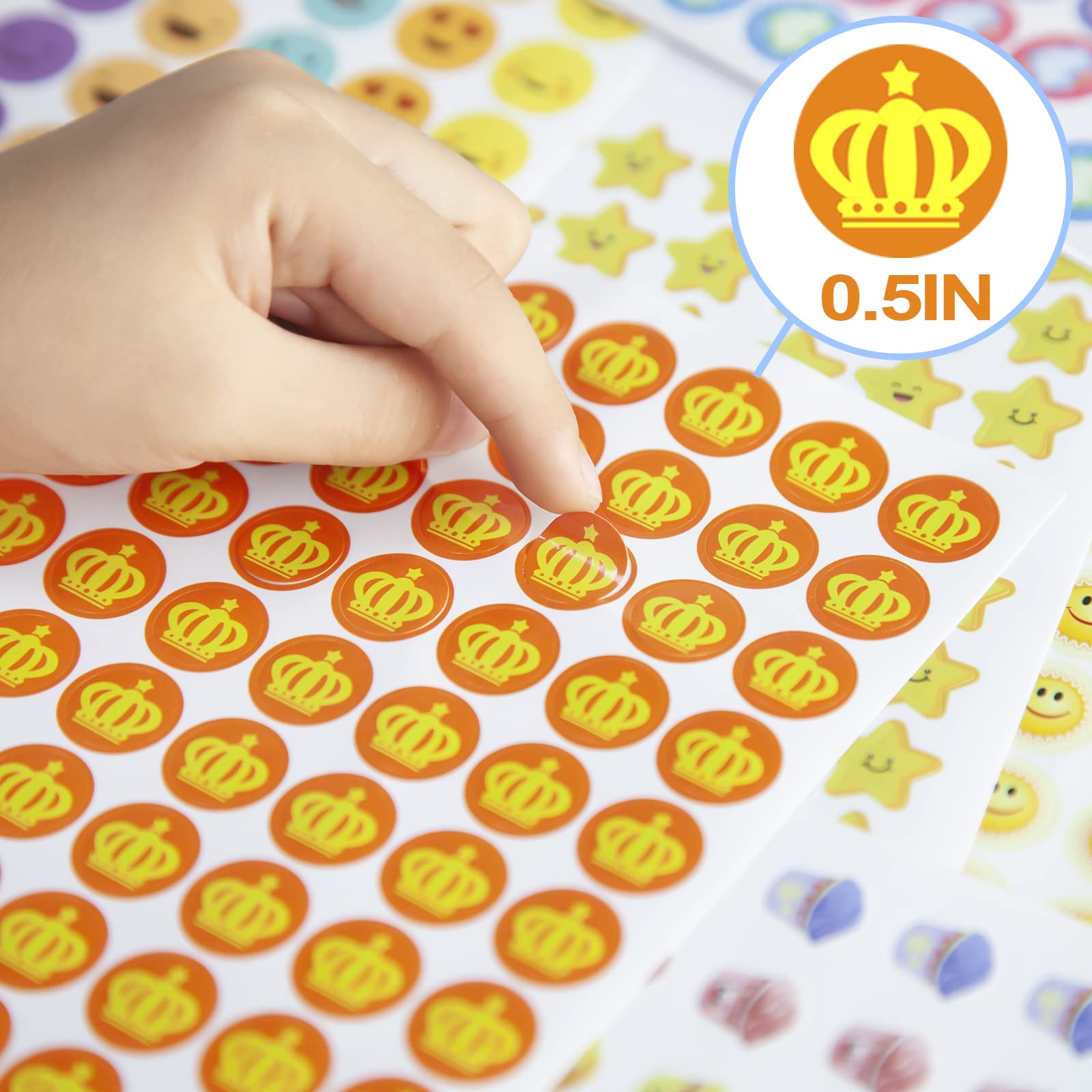 Premium 6600 Mini Reward Stickers for Teachers & Students - Bulk Classroom Incentive Stickers for Kids Learning & Behavior Motivation