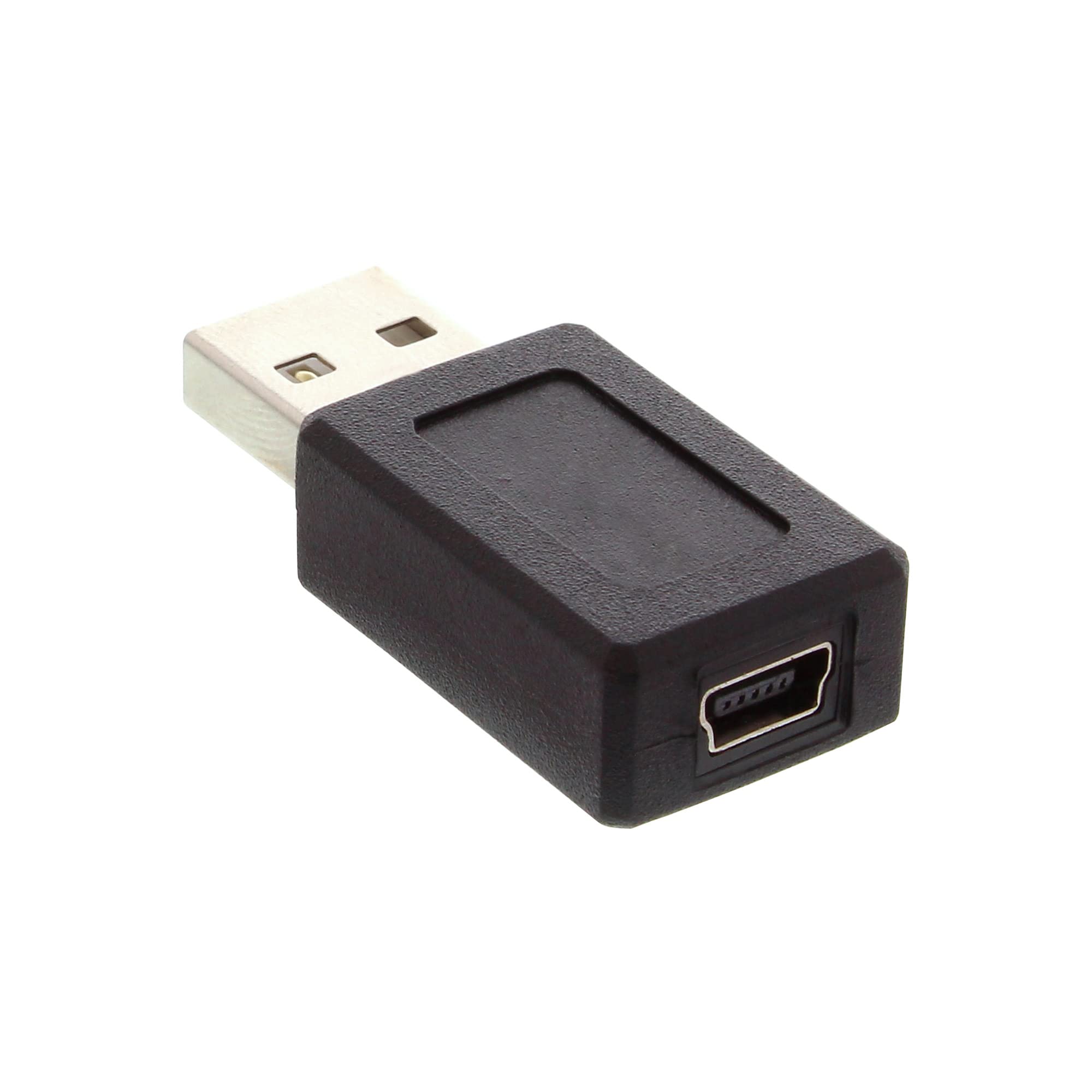 InLine® USB 2.0 Adapter - Male A to Mini 5-Pin Female - High-Speed Data Transfer for Digital Cameras, MP3 Players & More