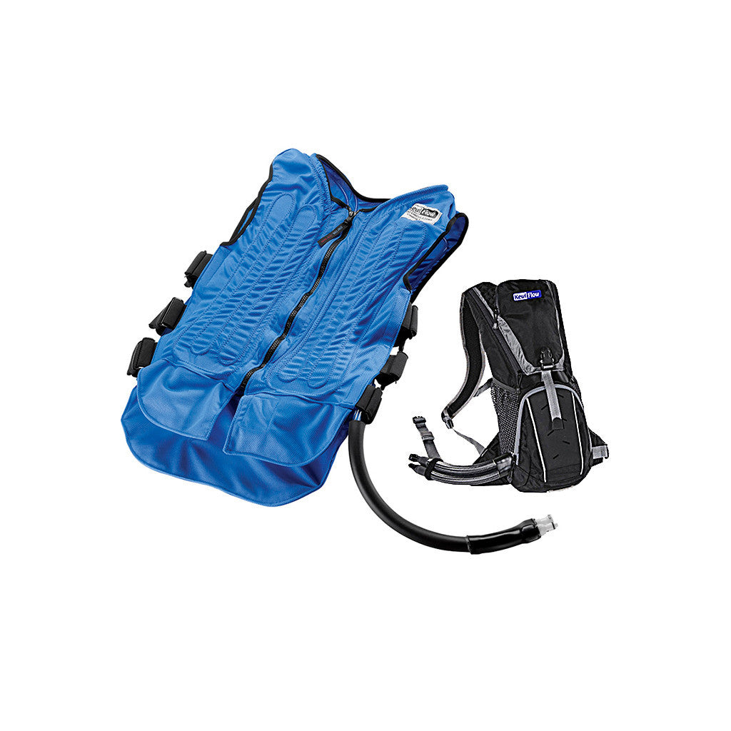 KewlFlow™ Circulatory Cooling Vest with Portable Backpack Cooler - Stay Cool for Outdoor Sports, Hiking & Hot Weather Activities
