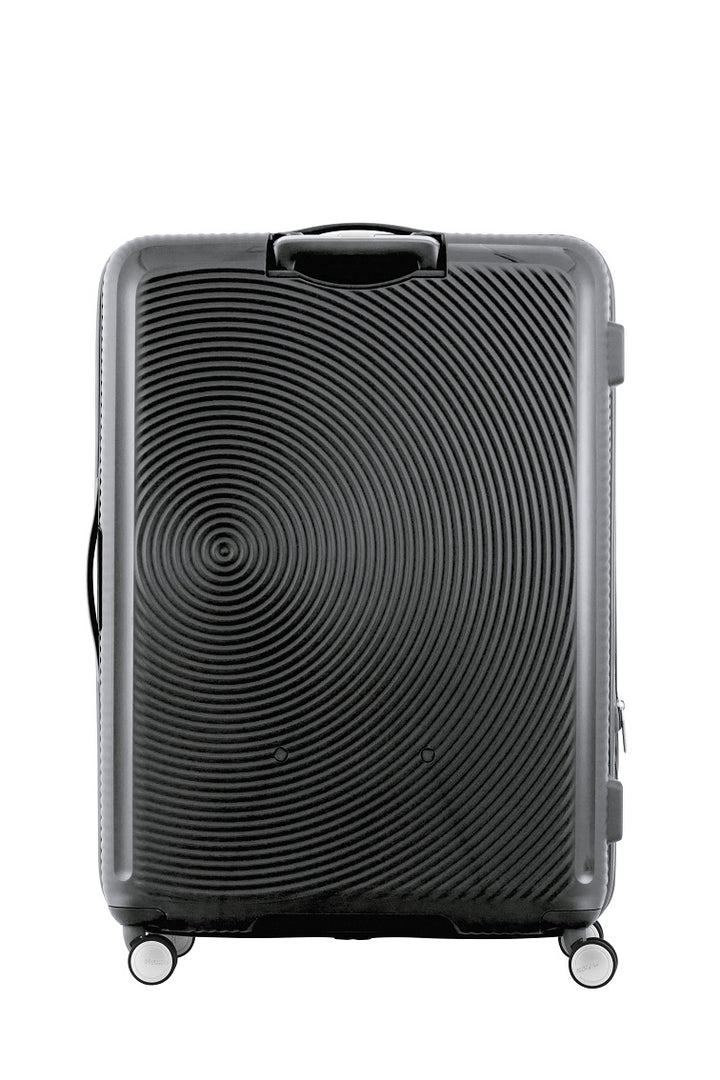 American Tourister Curio 2.0 28-Inch Large Hardside Luggage Suitcase with Spinner Wheels - Black | Perfect for International Travel & Business Trips