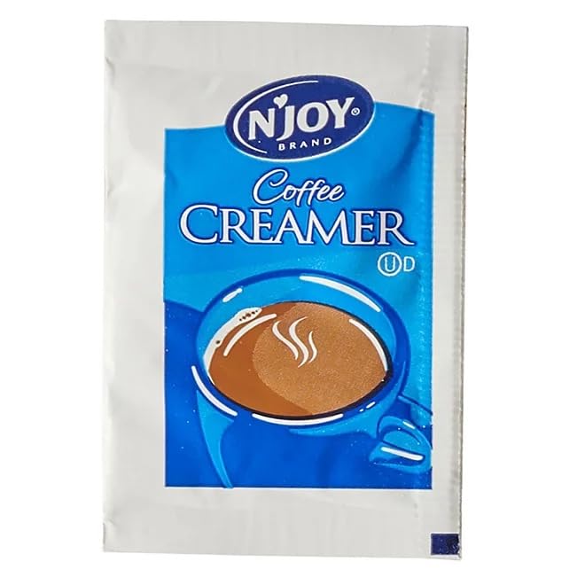 N Joy Non-Dairy Powdered Creamer Packets - 500 Count, Cholesterol Free, No Preservatives - Perfect for Coffee, Tea, Baking & Office Use - Private Label by Explorador