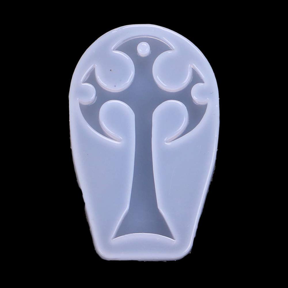 5Pcs Cross Shape Silicone Pendant DIY Molds - Resin Casting Jewelry Making Kit for Necklace, Earrings & Keychains - Perfect for DIY Crafts, Gifts & Home Decor