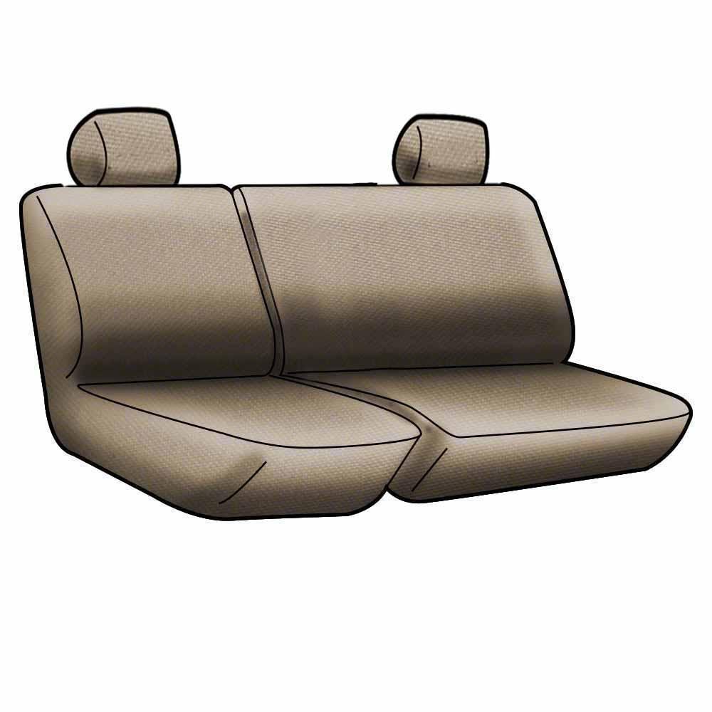 Coverking Custom Fit Neoprene Seat Cover for Ford F-150 60/40 Rear Bench - Charcoal/Black | Waterproof Protection & Perfect Fit | Ideal for Truck Owners, Camping & Outdoor Adventures