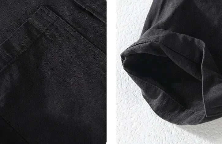 Premium Men's Short Sleeve Summer Shirt - Breathable Cotton Casual T-Shirt for Outdoor Activities, Travel & Daily Wear