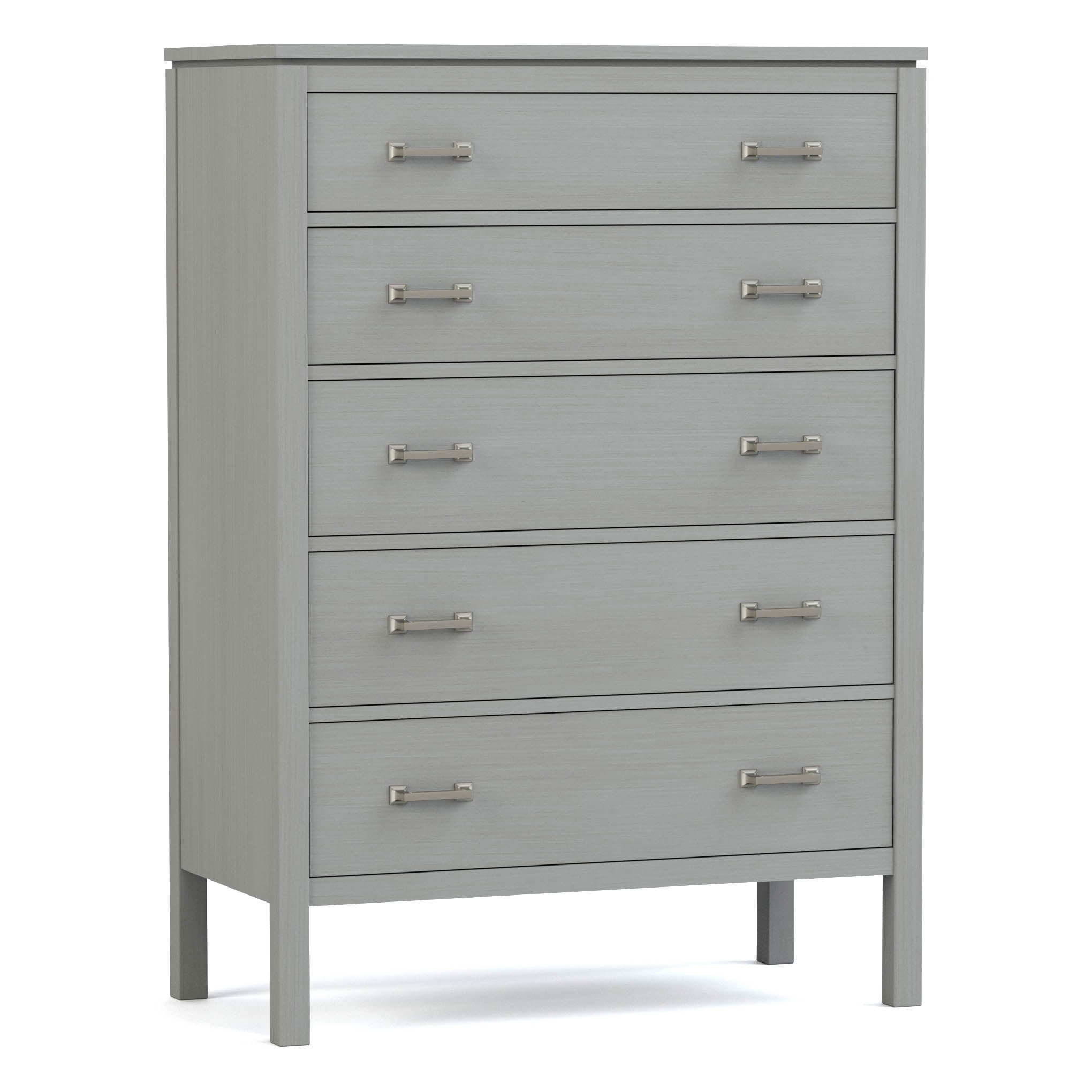 Dwyer Tall Chest - 5-Drawer Solid Wood Dresser for Bedroom Storage | Modern & Spacious Organizer for Clothes, Linens & Accessories | Perfect for Master Bedroom, Guest Room & Dorm Organization