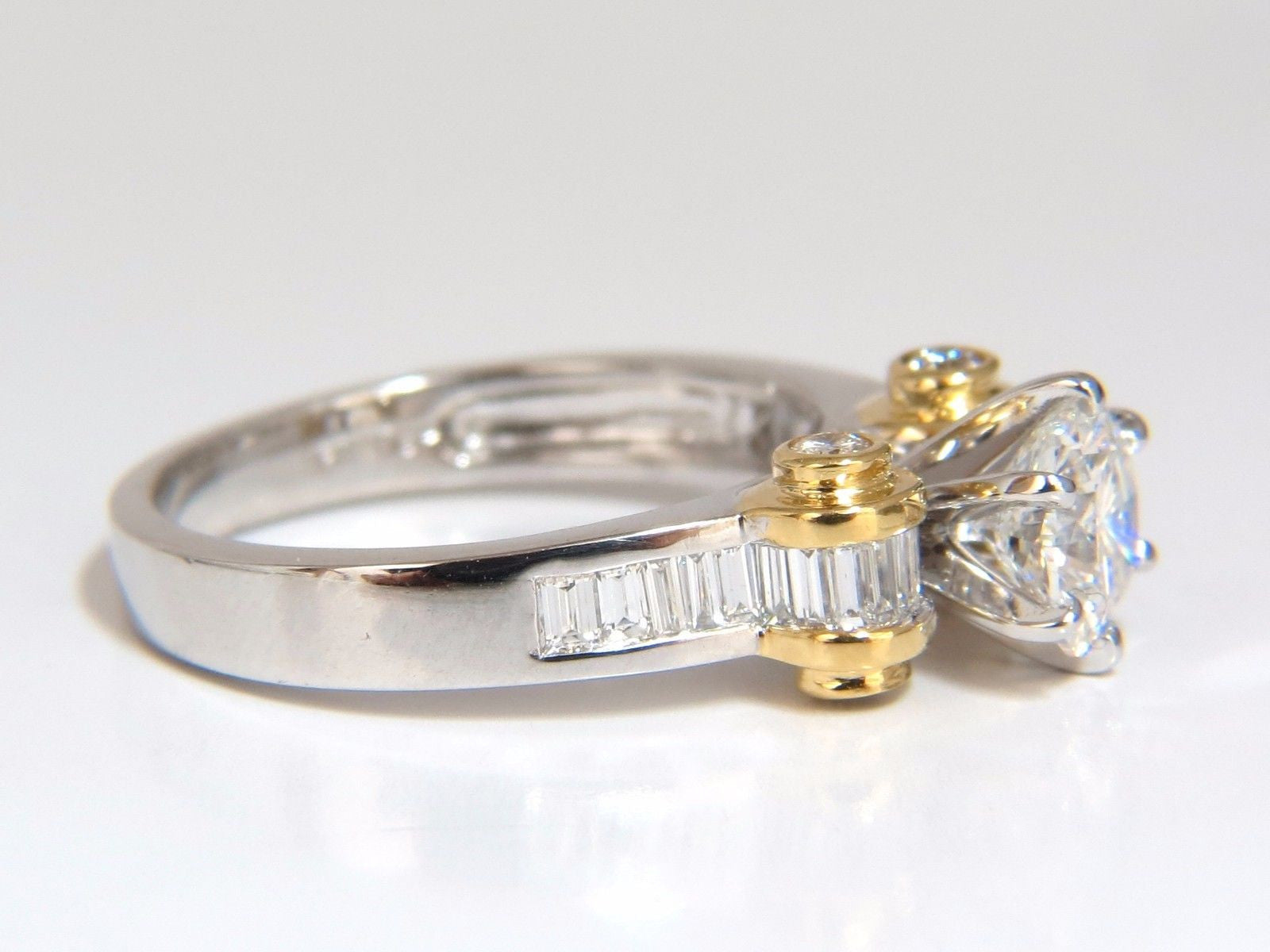 GIA Certified 2.41 Carat Natural Cushion Cut Baguette Diamond Ring in Platinum E/VS2 - Perfect for Engagement, Wedding & Anniversary Gifts