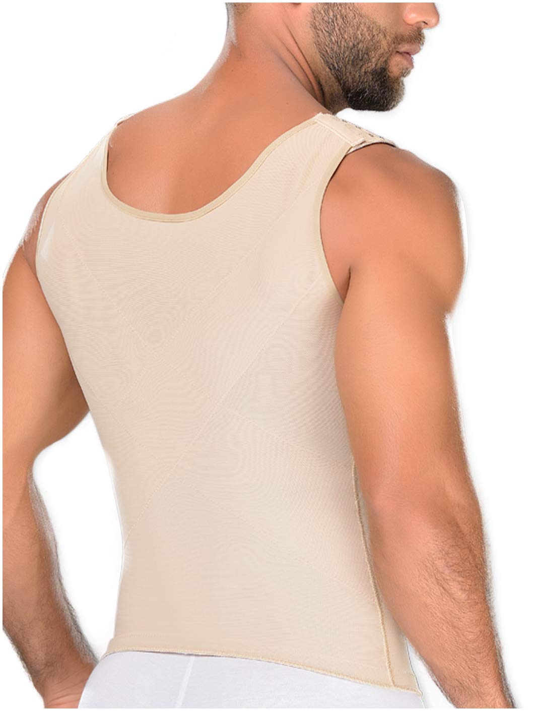 M&D 0060 Men's Body Shaper Compression Shirt | Slimming Workout Shirt for Men | Post-Workout Recovery & Everyday Wear