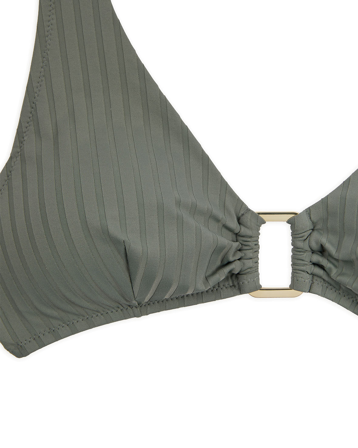 Sexy Ribbed Halterneck Bikini Top for Women - Summer Beach Swimwear & Pool Party Outfit