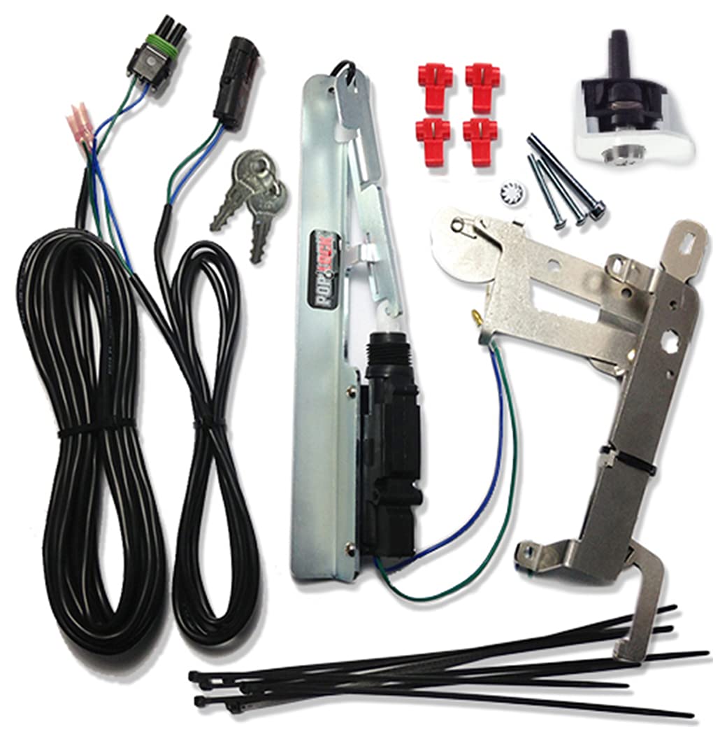 Pop & Lock PL8661 Smart Lock Combo Power Tailgate Lock for Honda Ridgeline (2005-2016) - White | Secure Remote-Controlled Truck Bed Access | Perfect for Camping, Work Sites & Outdoor Adventures