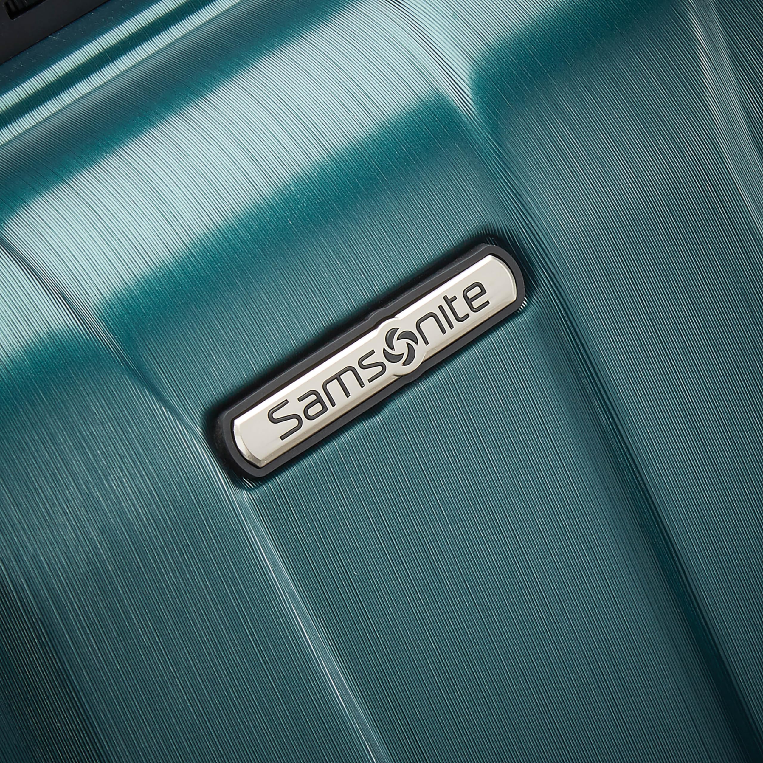 Samsonite Centric 2 Expandable Hardside Spinner Luggage 24-Inch Checked Medium Suitcase - Emerald Green | Perfect for Business Travel & Vacation Packing