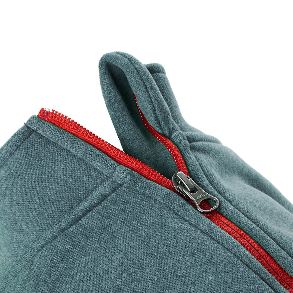 Gooby Zip Up Microfiber Fleece Dog Sweater - Warm Double Layered Winter Coat for Small & Medium Dogs, Turquoise, 2X-Large - Cozy Step-in Jacket for Cold Weather, Indoor & Outdoor Use