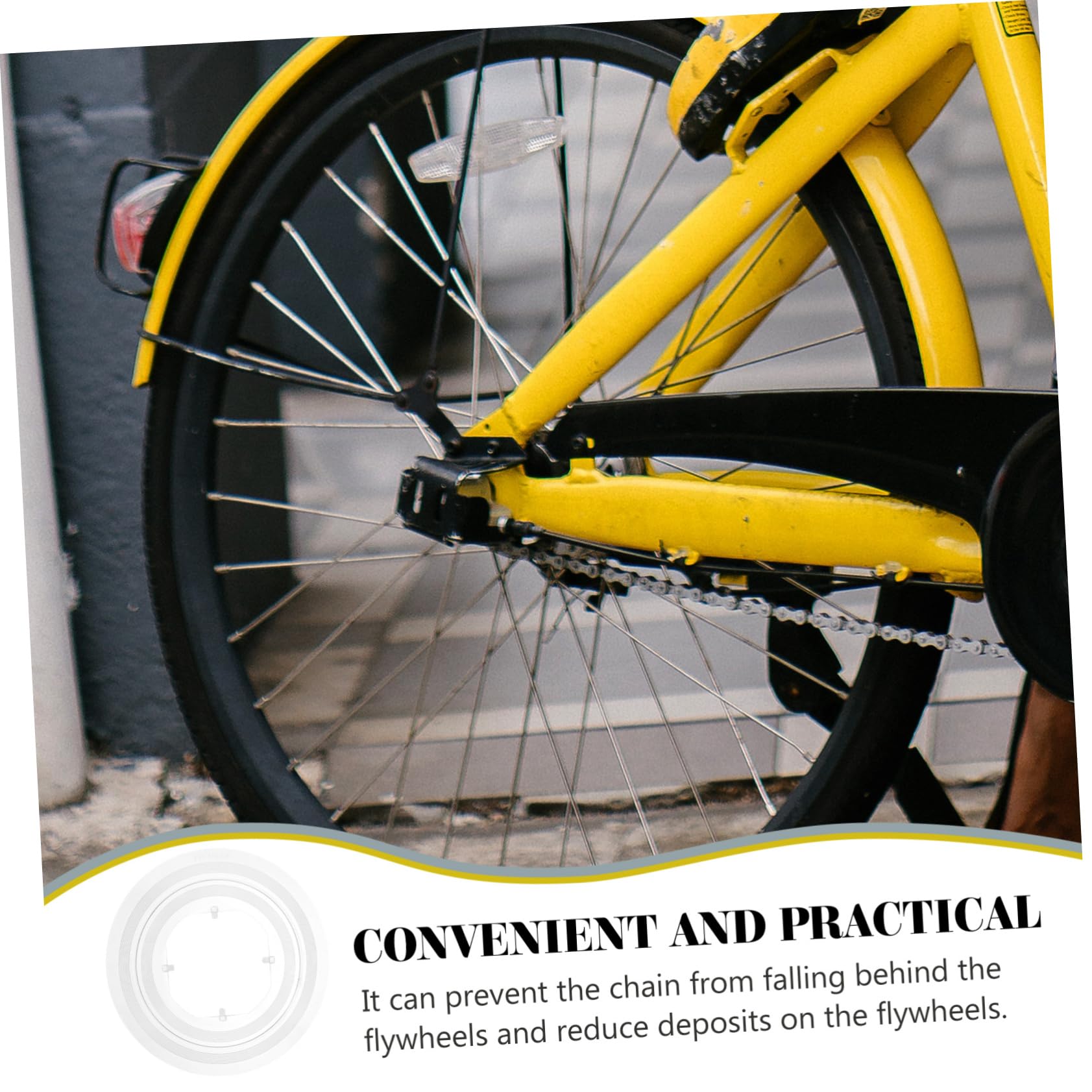 Professional Bike Flywheels Guard - Durable Plastic Wheel Protector for Mountain & Road Bikes | Cycling Accessories & Gear Plate | Perfect for Trail Riding, Commuting & Bike Maintenance
