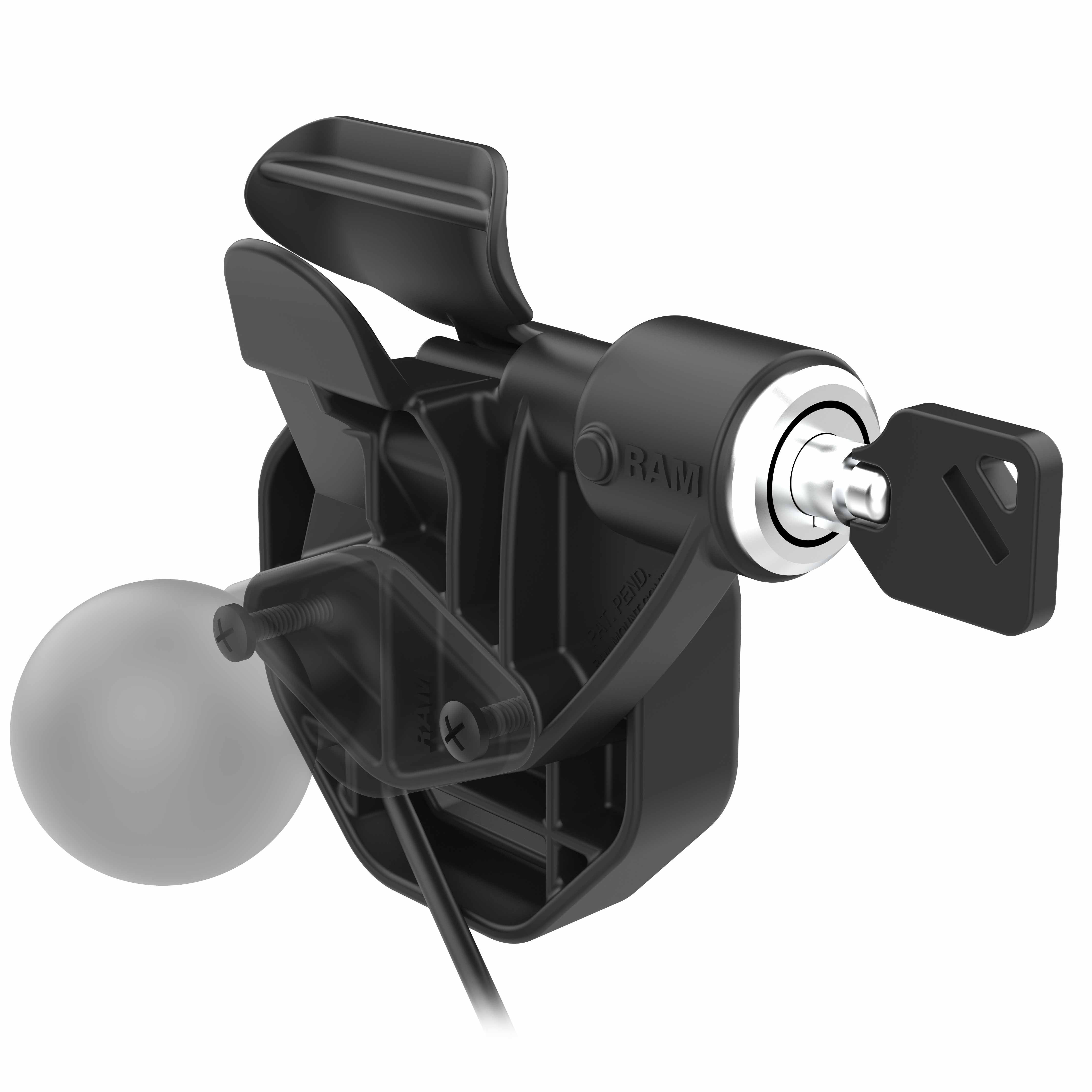 GDS® Uni Conn™ Powered Left Locking Snap-In Dock with USB-C Connector (RAM GDS DOCKLL U3CPU) - Perfect for Truck, Van & RV Dash Mounting Solutions