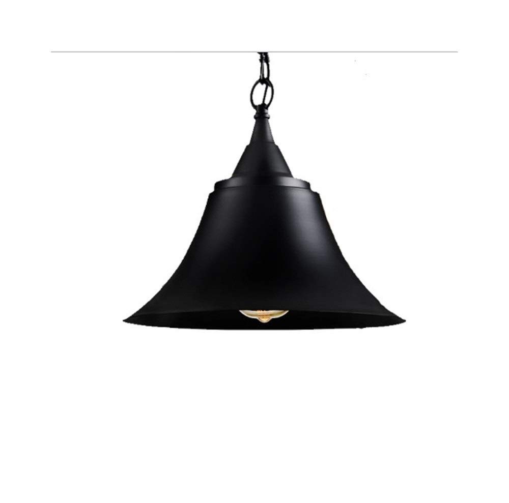 Nordic Retro Industrial Bell Wrought Iron Chandelier - Simple & Creative Lighting Fixture for Bedroom, Balcony, Corridor, Restaurant | Vintage Home Decor & Ceiling Light for Living Room, Dining Room, Cafe