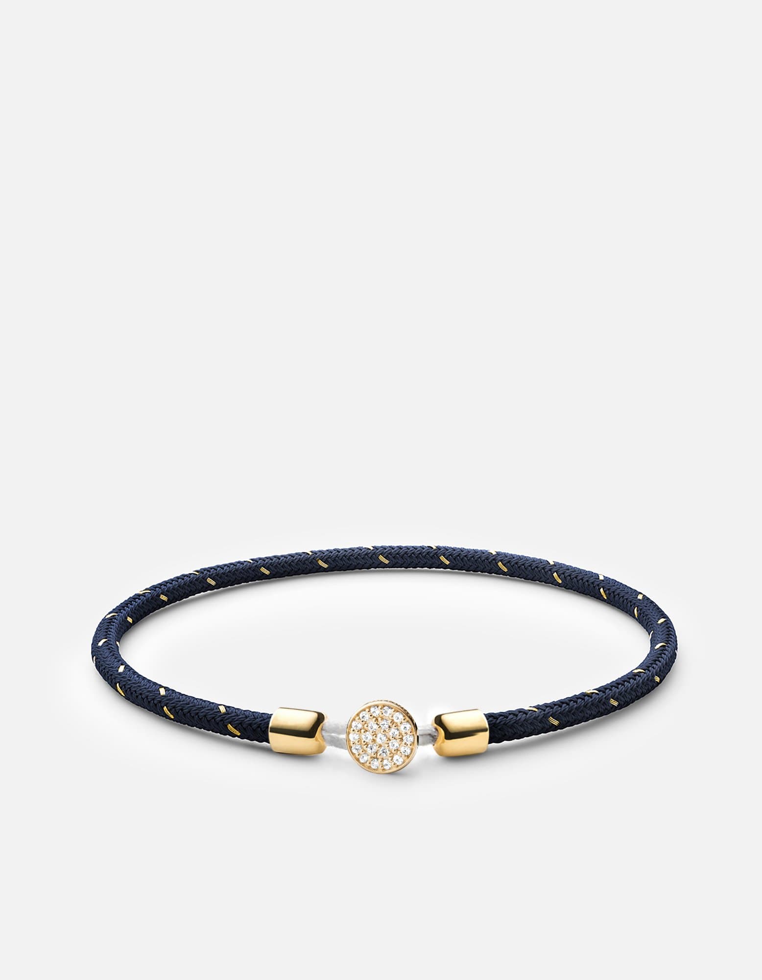 14k Gold Pavé Nexus Rope Bracelet for Women - Elegant Stackable Jewelry for Everyday Wear, Gifts & Special Occasions