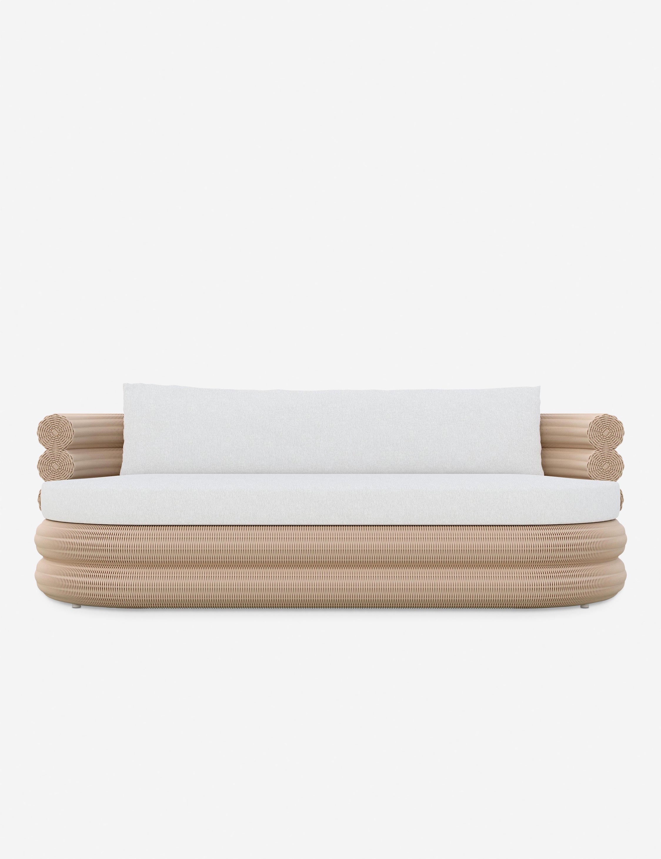 Castaneda Indoor Outdoor Sofa - Waterproof & Weather-Resistant Patio Furniture for Living Room, Garden, and Backyard Relaxation