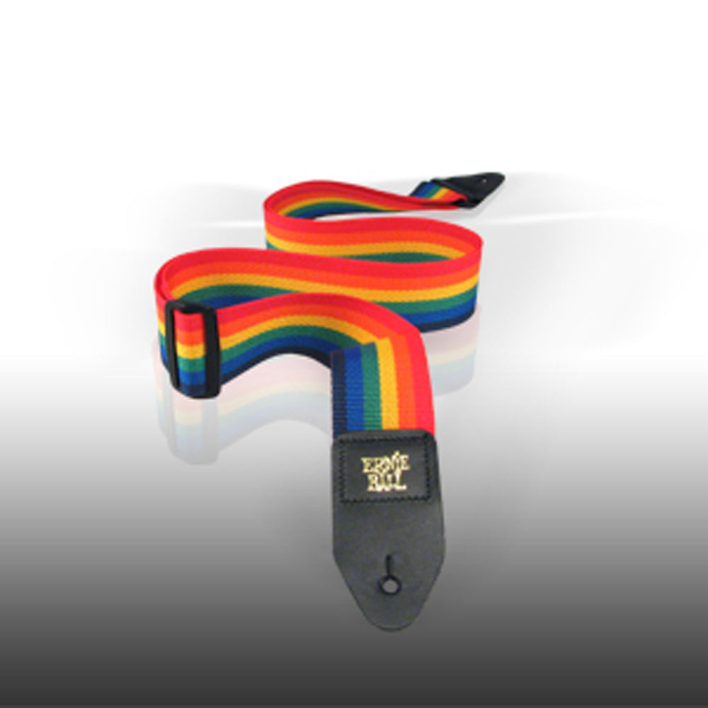 Ernie Ball Polypro Guitar Strap - Rainbow Color Adjustable Instrument Strap for Electric & Acoustic Guitars - Perfect for Live Performances & Studio Sessions