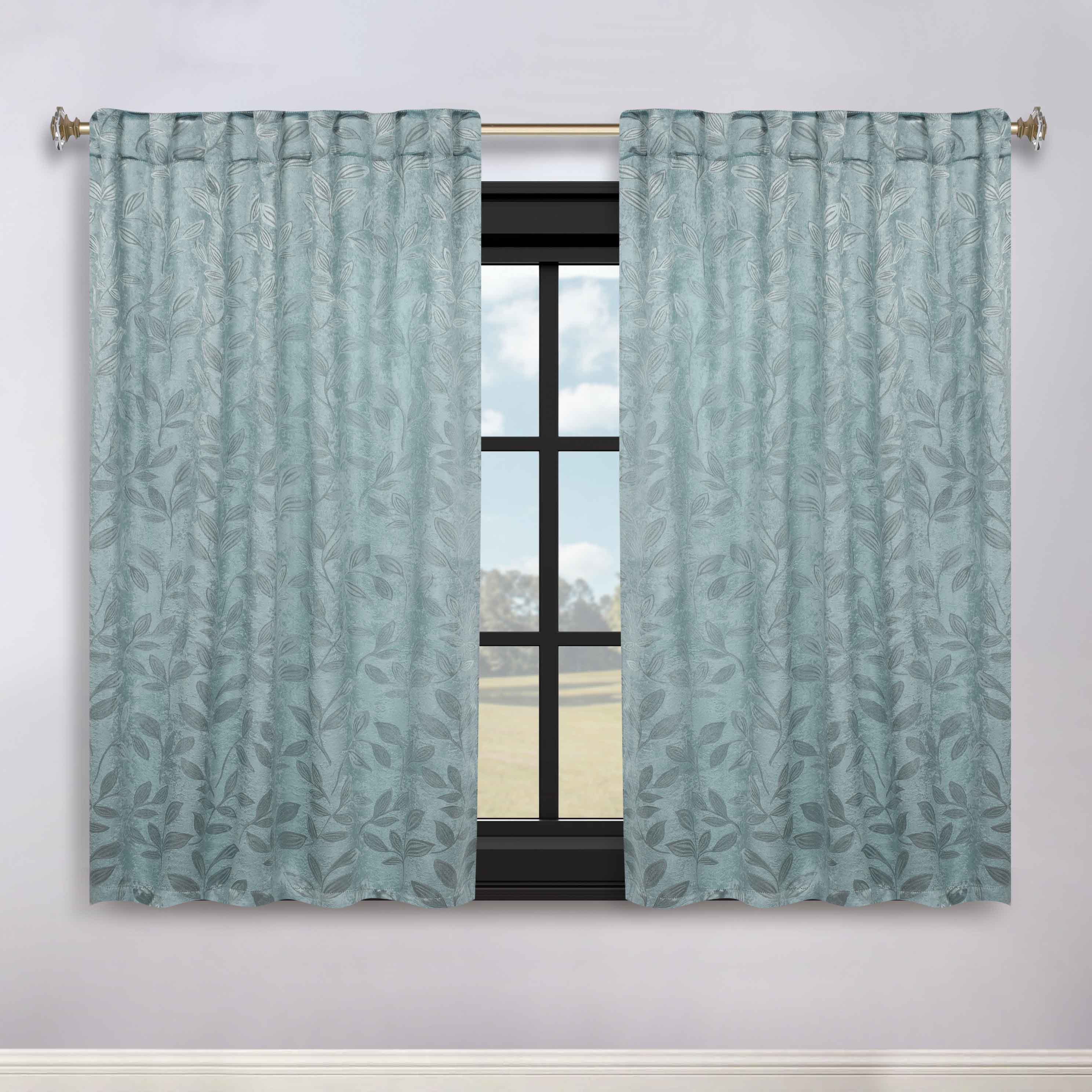 Premium Blackout Curtains for Bedroom - Super Soft Thermal Insulated Room Darkening Drapes with Back Tab Design (Set of 2 Panels) - Perfect for Nursery, Home Theater & Shift Workers