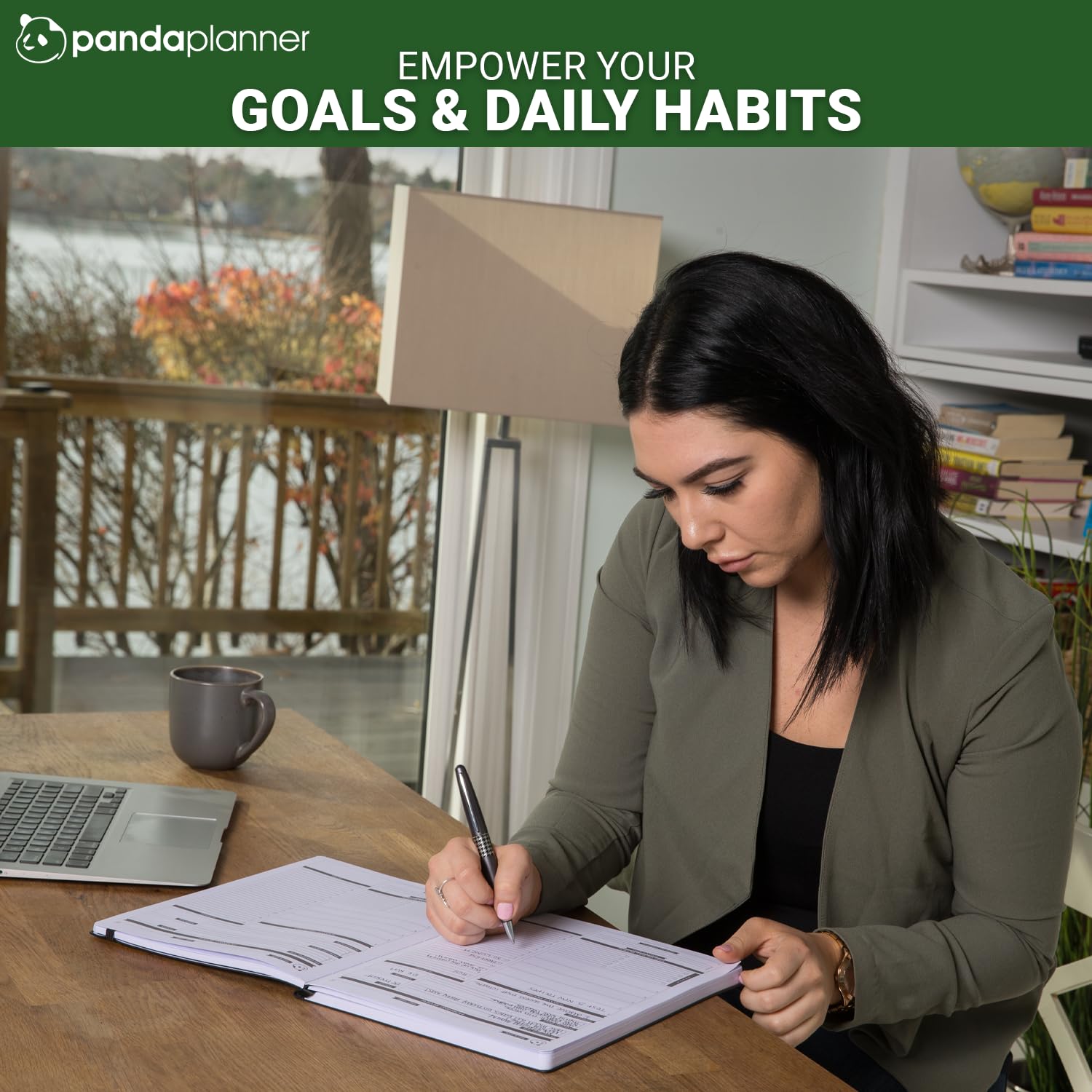 Panda Planner Pro 2025 Undated Daily Planner with Hourly Schedule - 8.5