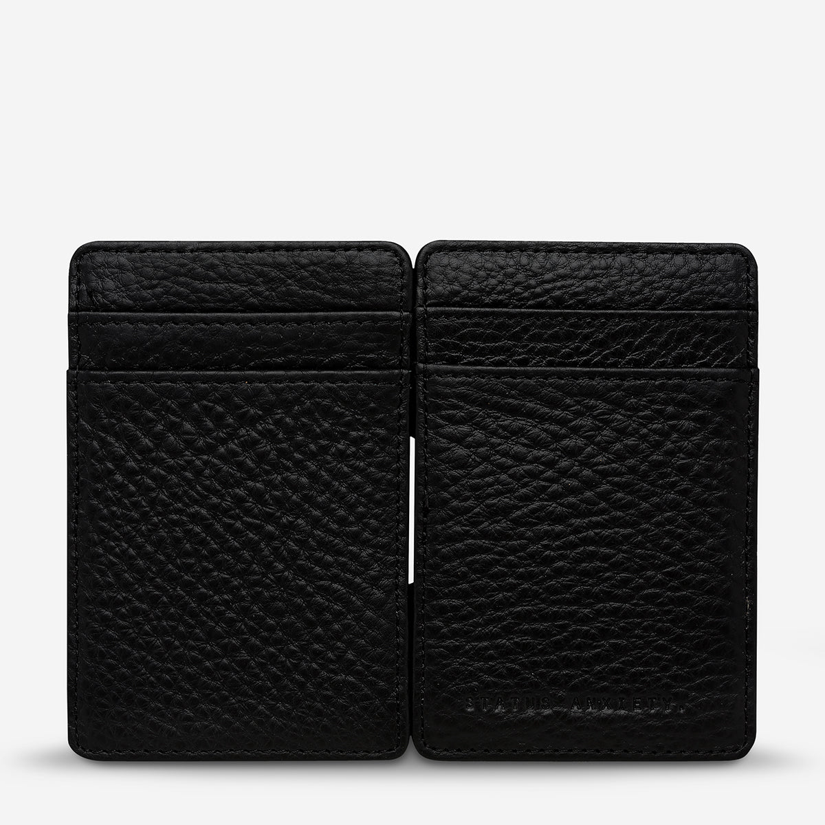 Slim RFID Blocking Flip Wallet for Men - Premium Black Leather Minimalist Card Holder for Everyday Use | Perfect for Travel, Business & Daily Essentials