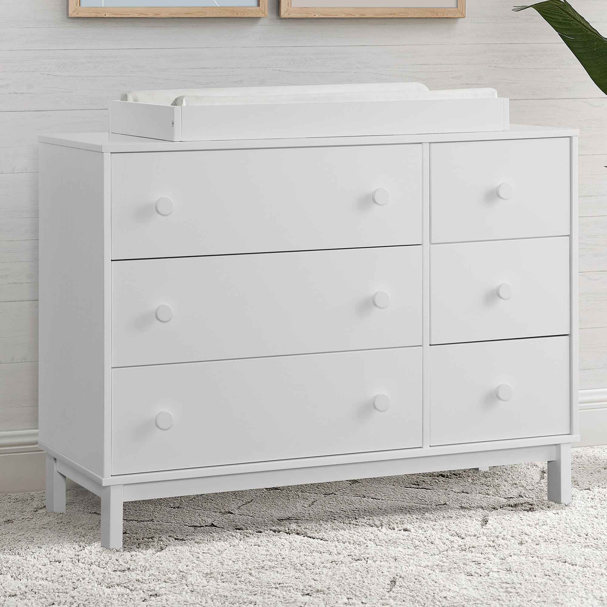 BabyGap Legacy 6-Drawer Dresser with Interlocking Drawers - Nursery Storage Solution for Baby Clothes, Blankets & Toys | Safe & Sturdy Baby Furniture for Newborns & Toddlers