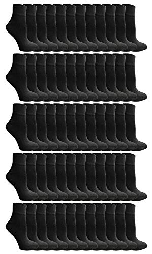 120 Pairs Black Womens 9-11 (Shoe Size 5-11)