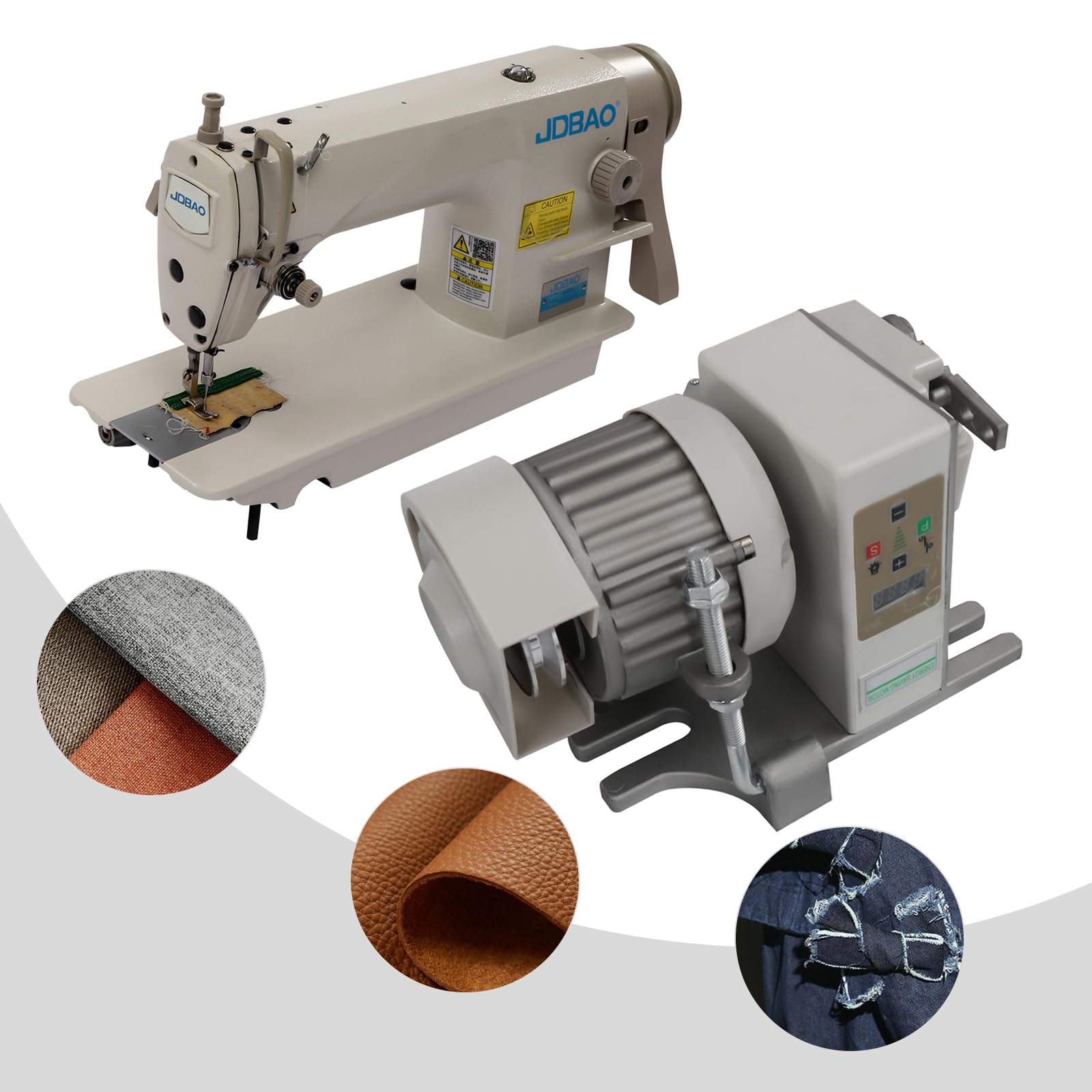 550W Heavy Duty Industrial Sewing Machine for Upholstery & Commercial Use - Professional Tailoring Equipment for Tailors, Drapery Makers, Fashion Designers & Dry Cleaners (Table Stand Not Included) | Perfect for Leather, Canvas, Denim & Heavy Fabrics