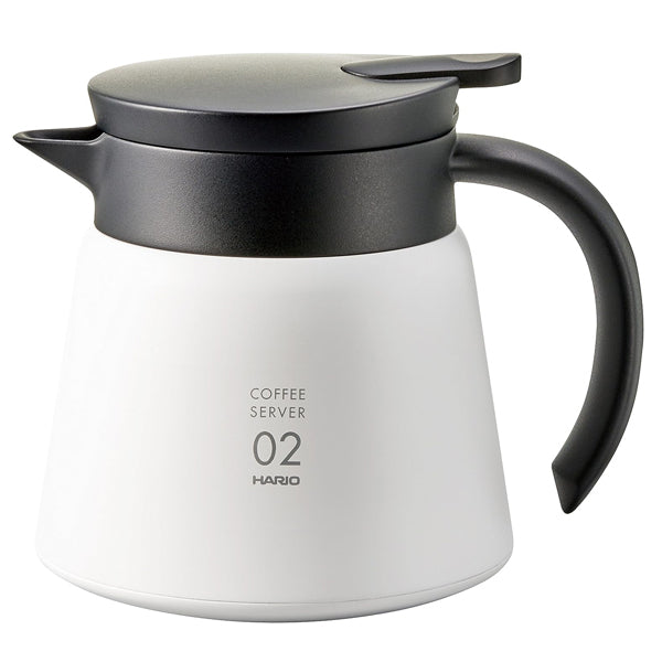 Hario V60 Insulated Stainless Steel Coffee Server - 800ml Thermal Carafe for Pour Over & Iced Coffee Brewing - Perfect for Home Baristas & Coffee Shops