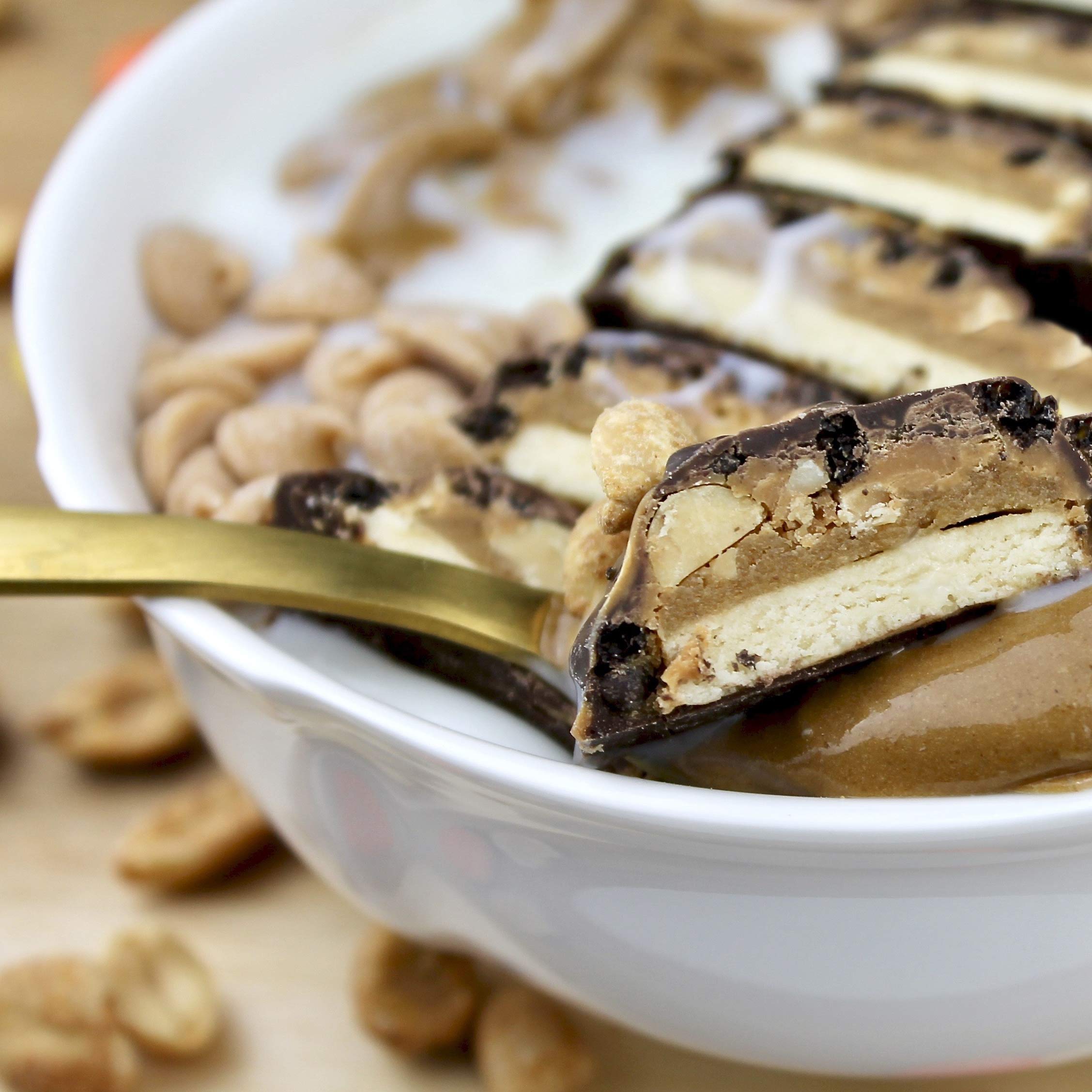 FITCRUNCH Protein Bars - 6-Layer Baked, Low Sugar (6g), Gluten Free, Soft Cake Core, Peanut Butter Flavor (12 Pack) - Perfect for Post-Workout Recovery & Healthy Snacking On-The-Go