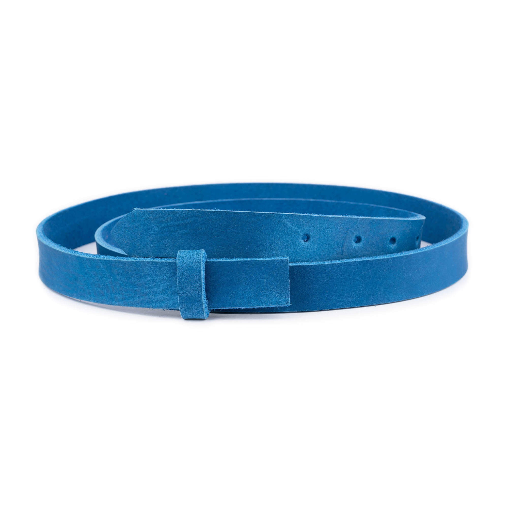 2.5 cm Soft Azure Leather Belt Strap Replacement for Montblanc Buckles - Premium Genuine Leather Accessory for Men & Women - Perfect for Office, Formal Events & Everyday Wear