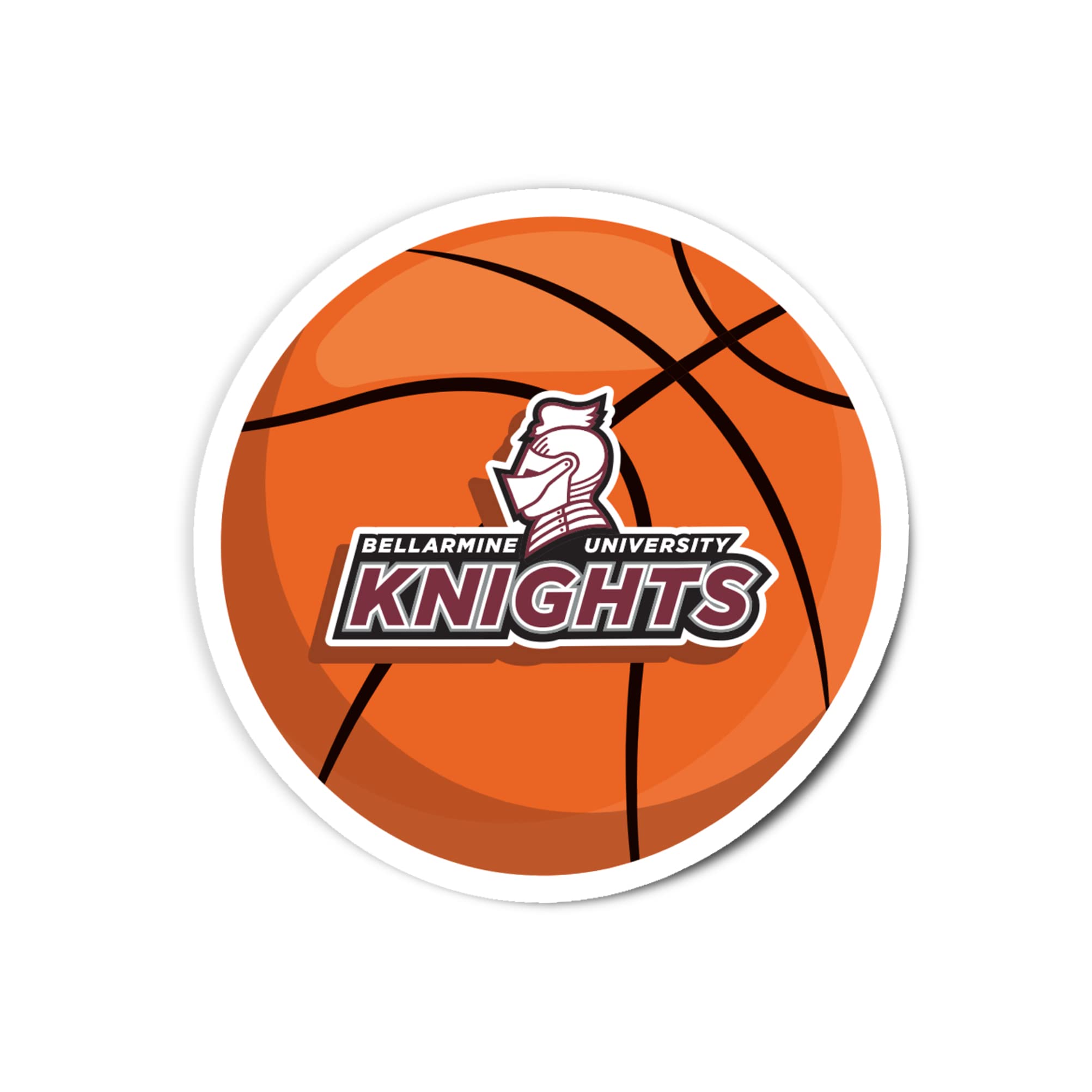 Desert Cactus Bellarmine University Knights Vinyl Decal - Waterproof Sticker for Laptop, Water Bottle, Car, Scrapbook (Basketball Team Logo) - Perfect for School Spirit, Fan Gifts & Game Day Decor